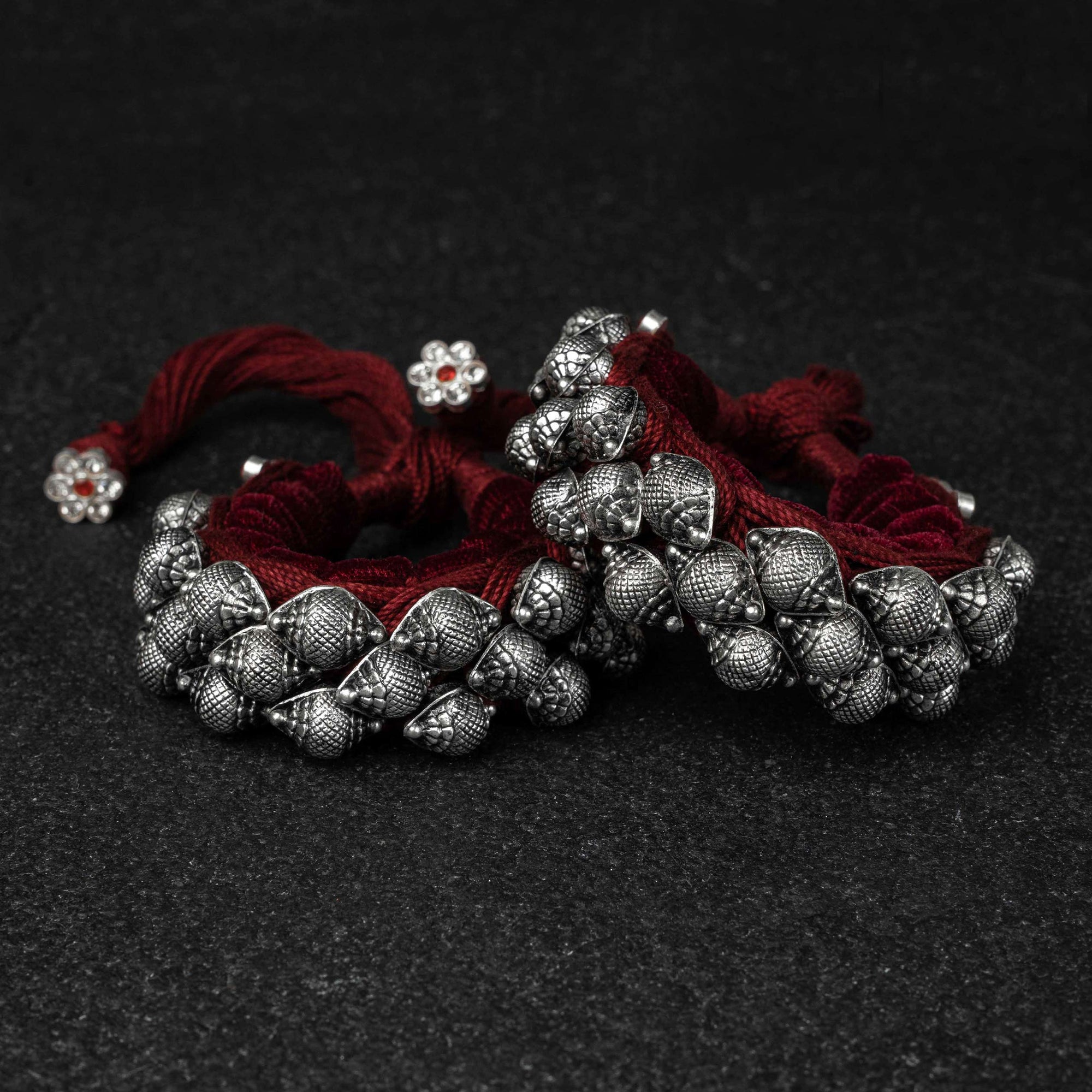 Shank Pahuchi Silver Bracelet (pair)