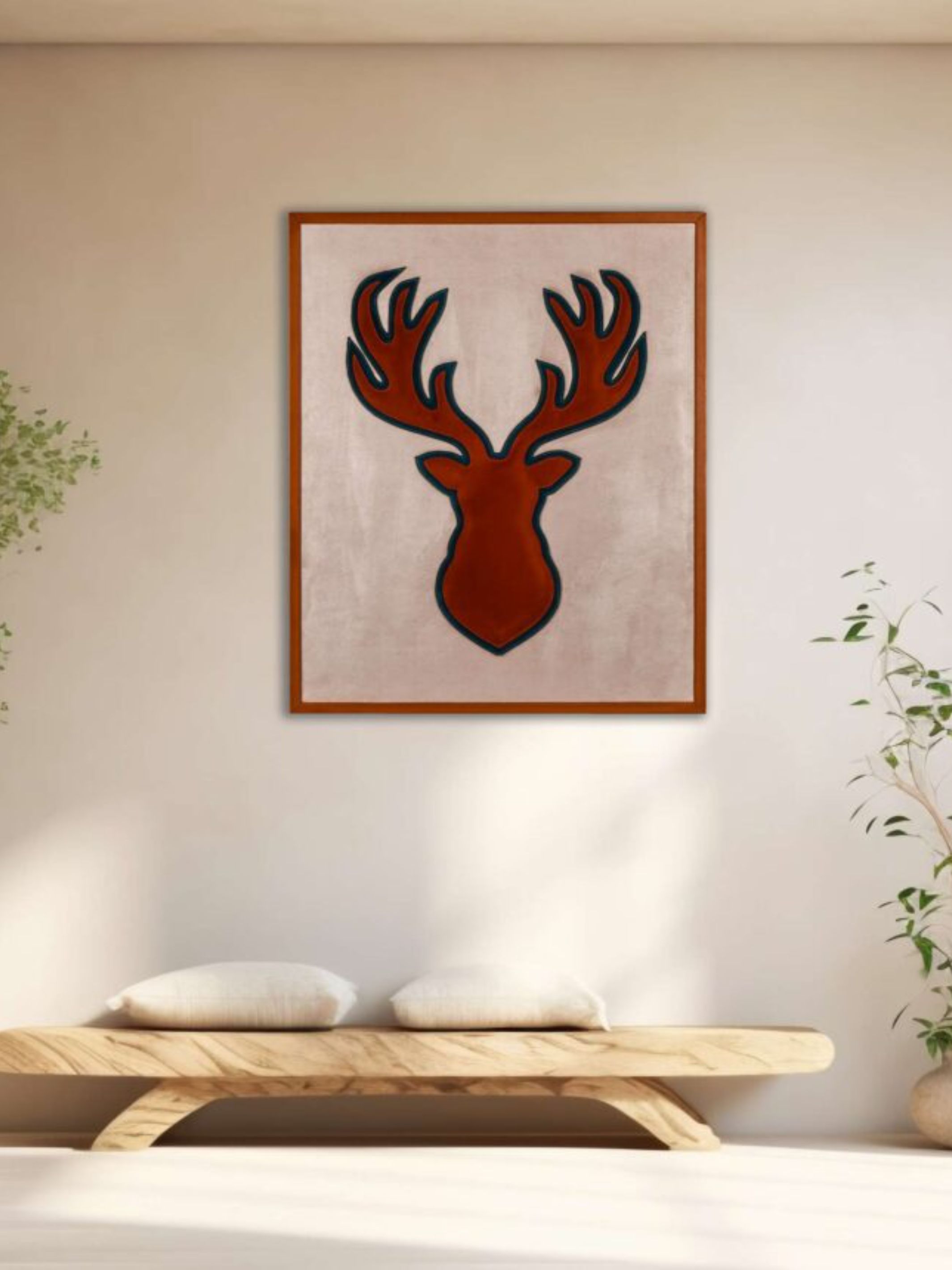 Deer Contour Wall Frame