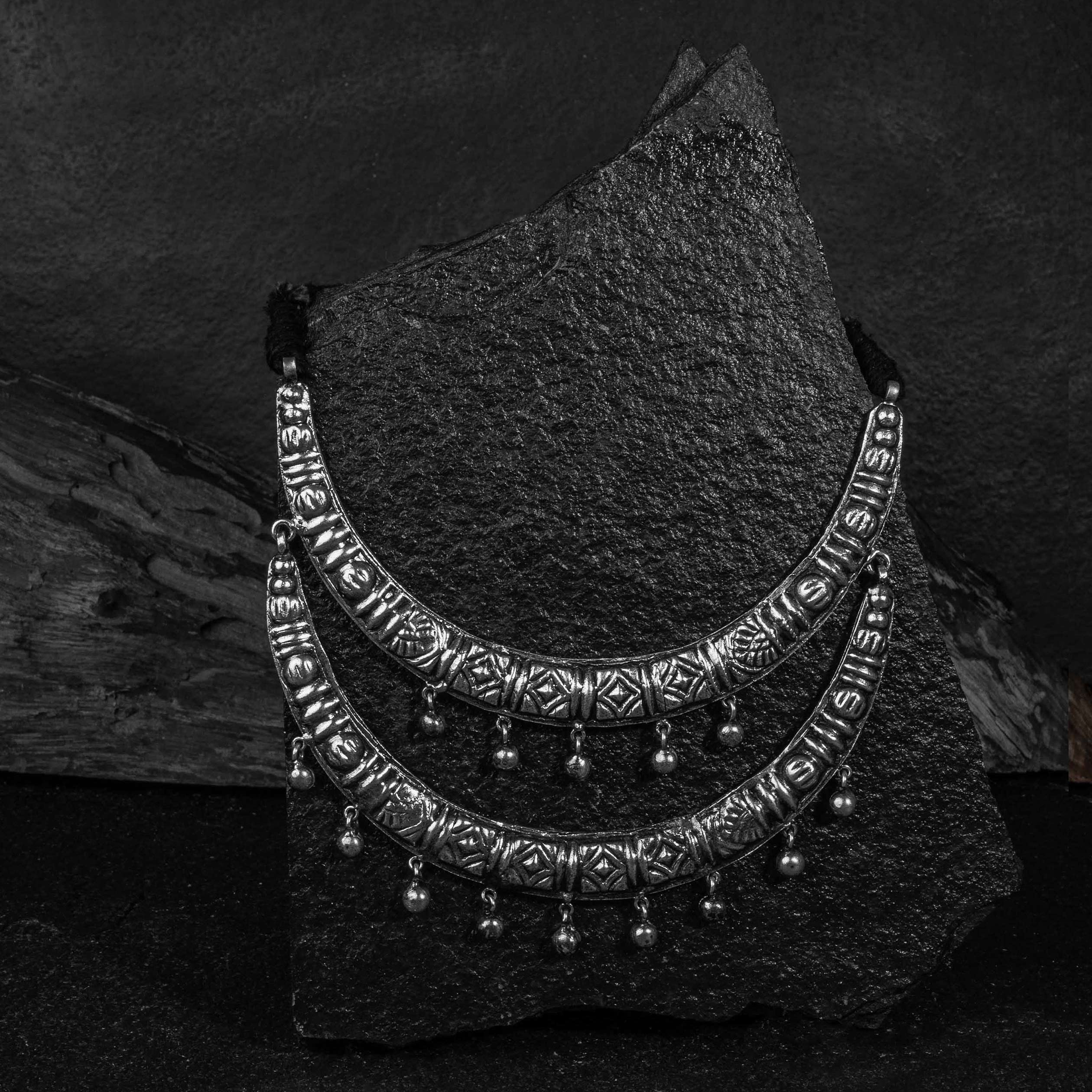 Rooh Hasuli Silver Choker