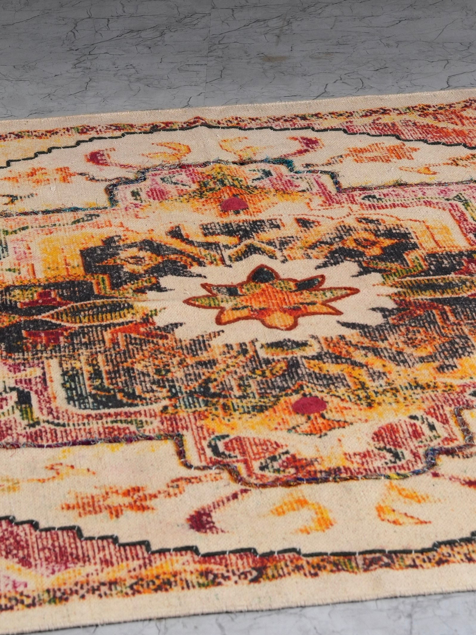 Aurora Bloom Embroidered Rug