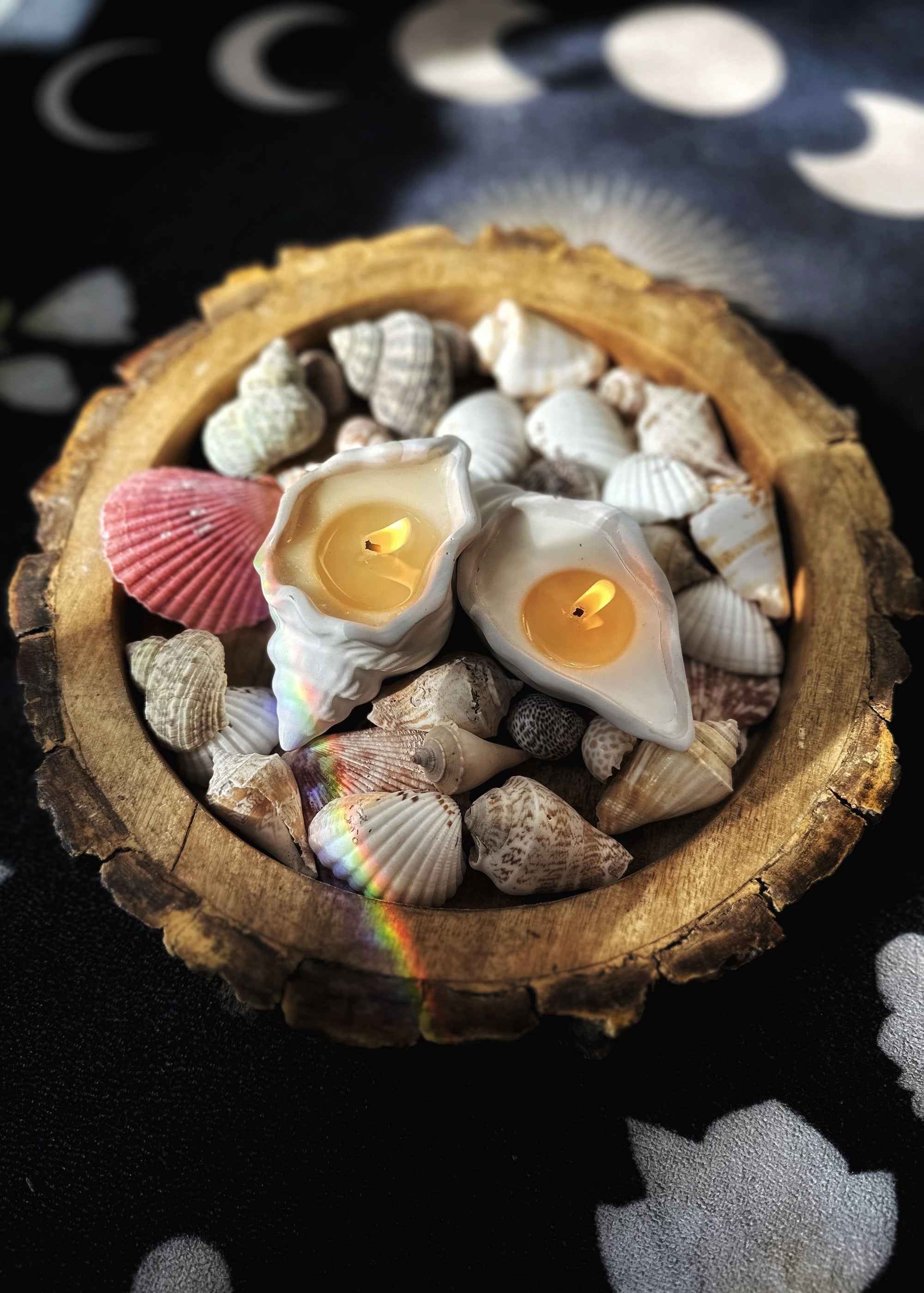 Goa Glow Shell Candles (Set of 2)