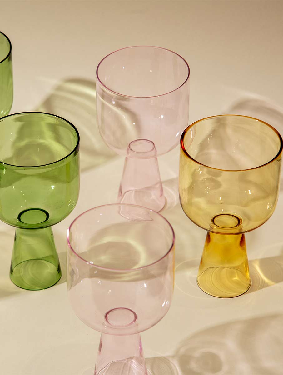 Aria Glass / Dessert Bowl Gift Box - Pink