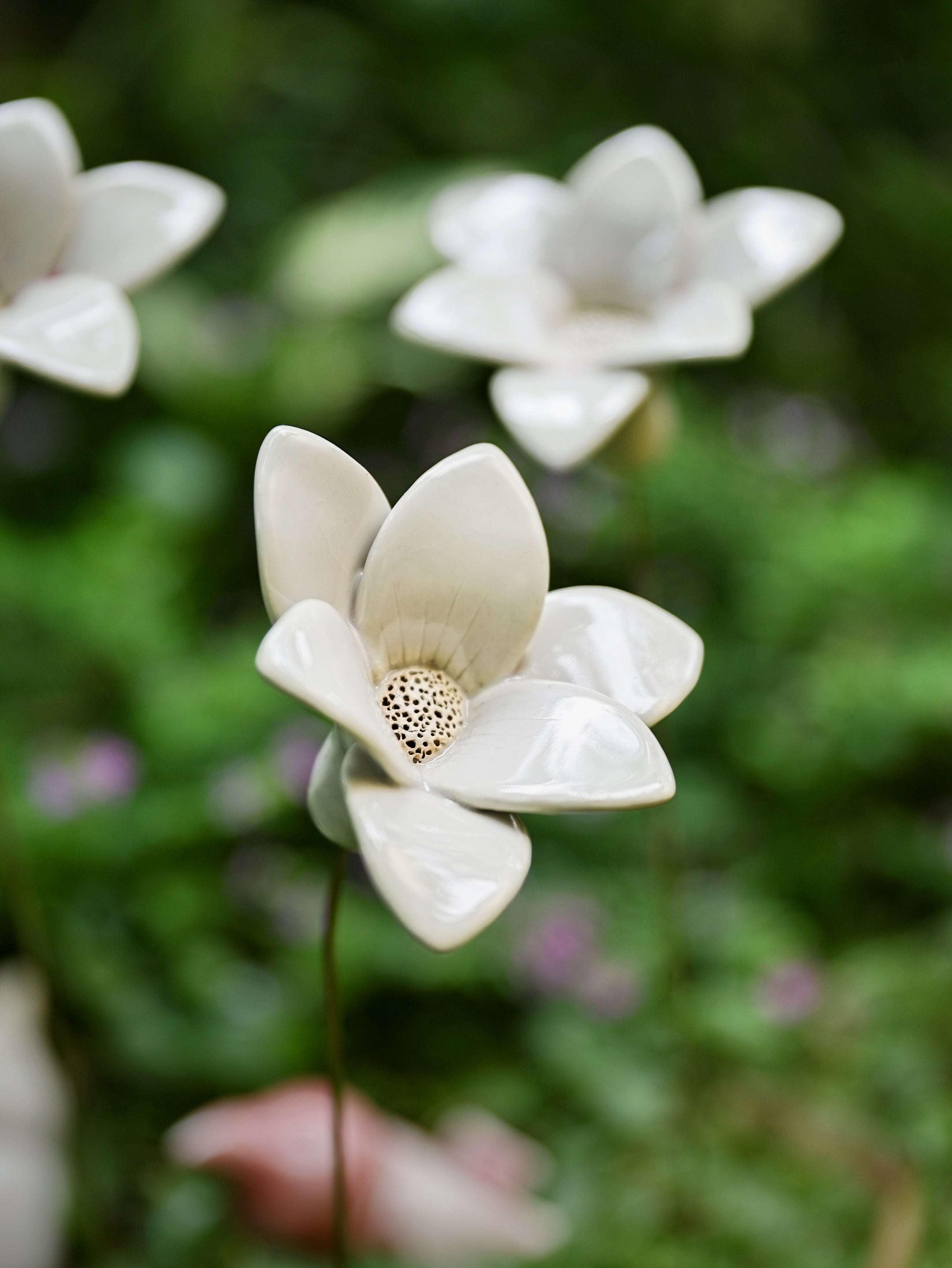 Buttercup Single Flower Stem- white