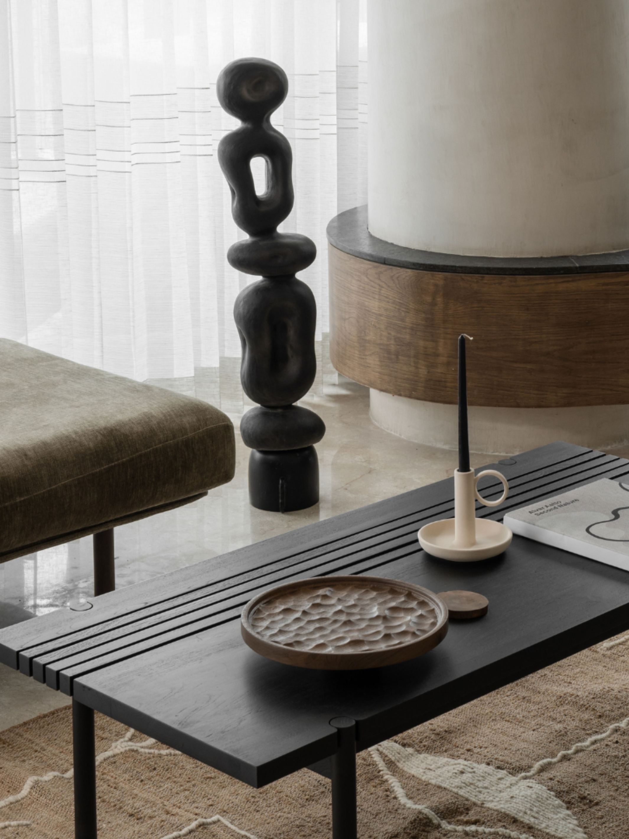 Black Ren Organic Sculpture