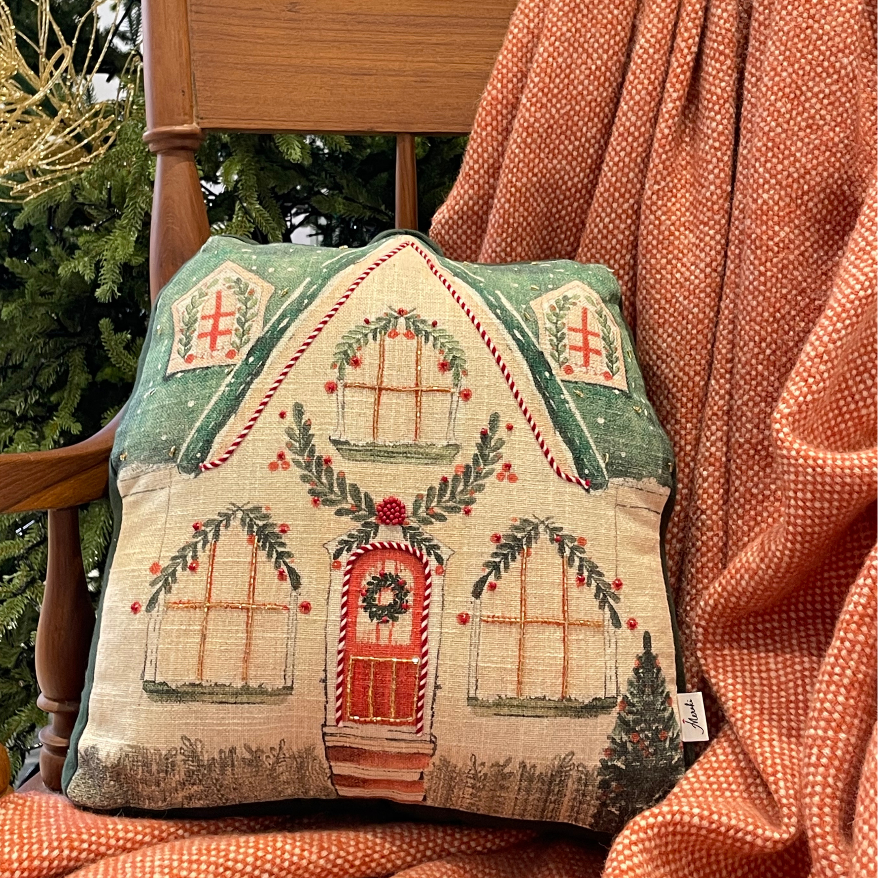 Christmas Cushion Covers - Christmas House (14"x14")