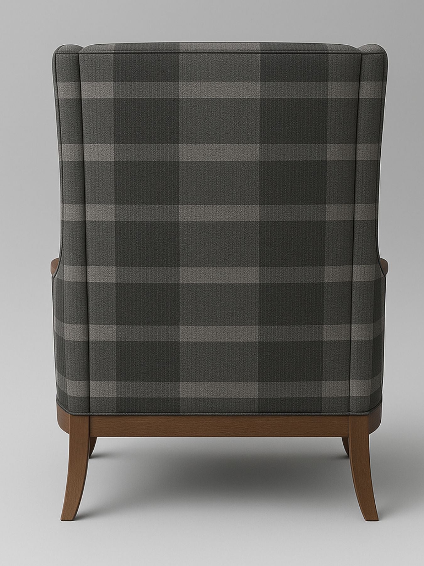 Elegant Wingback Accent Chair in Premium Velvet Fabric with Cushion