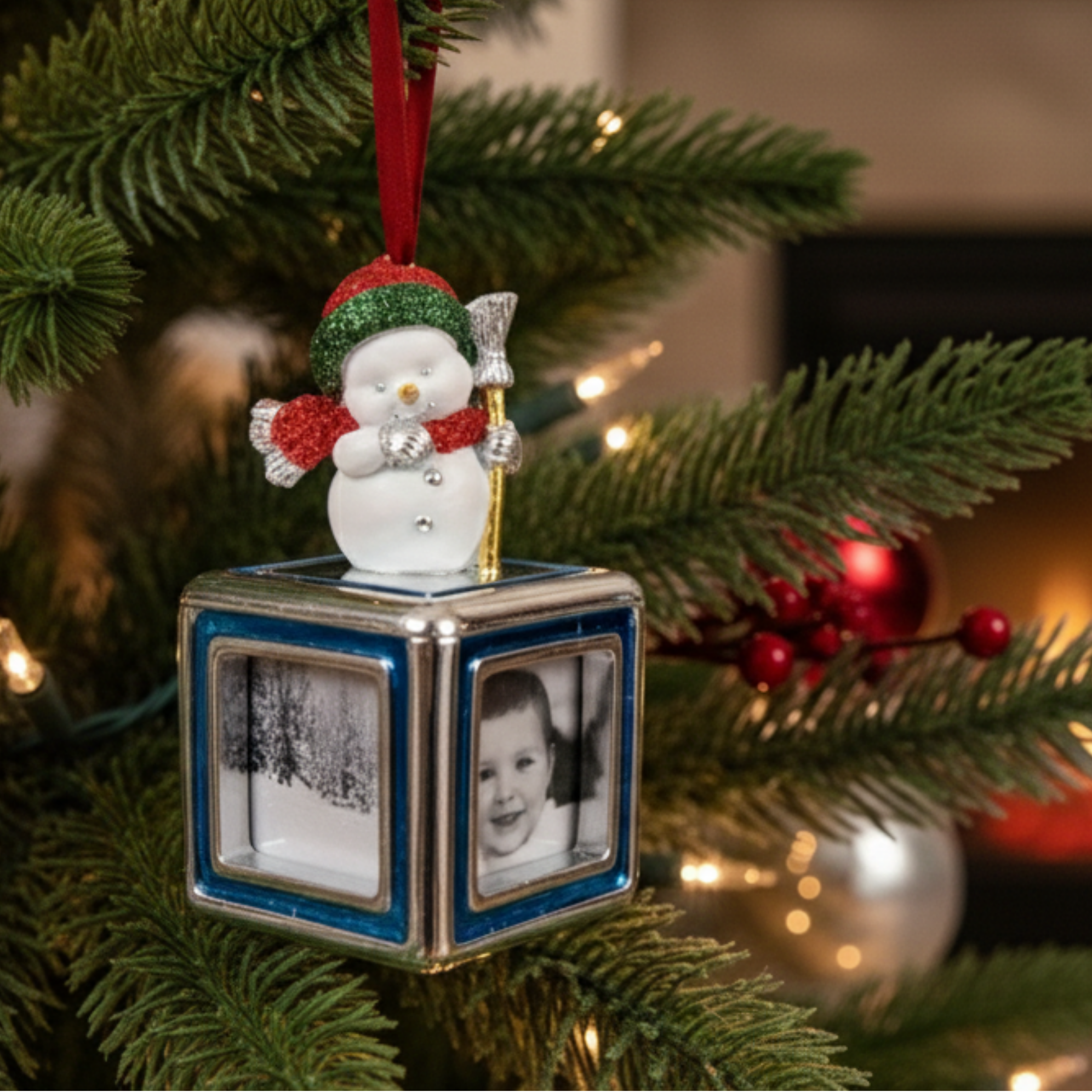 Picture Frame Decoration Snowman
