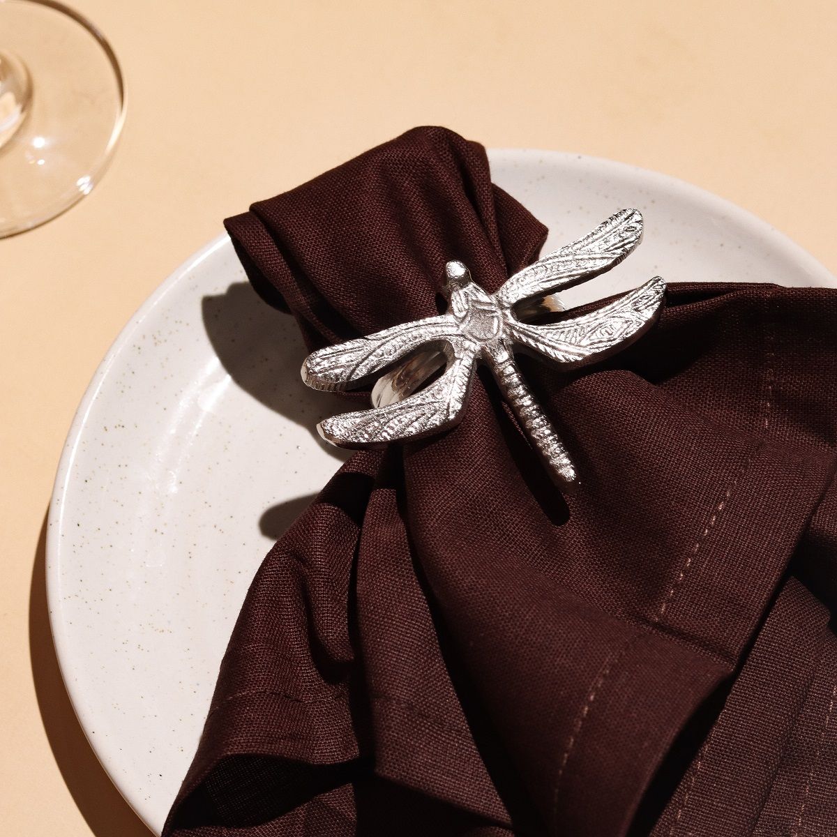 Dragonfly Napkin Rings Gift Set