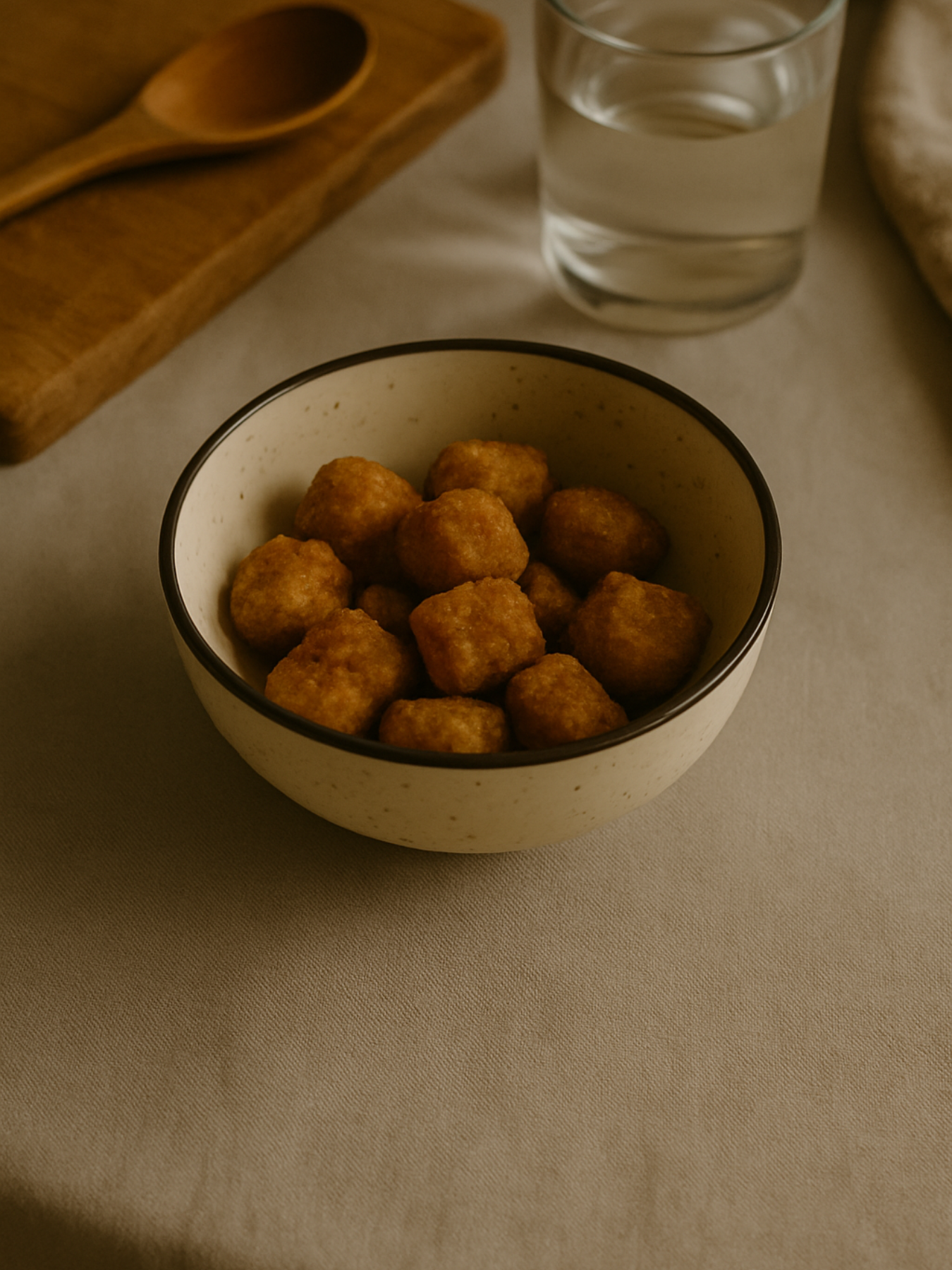 White Marble Ceramic Snack Bowls