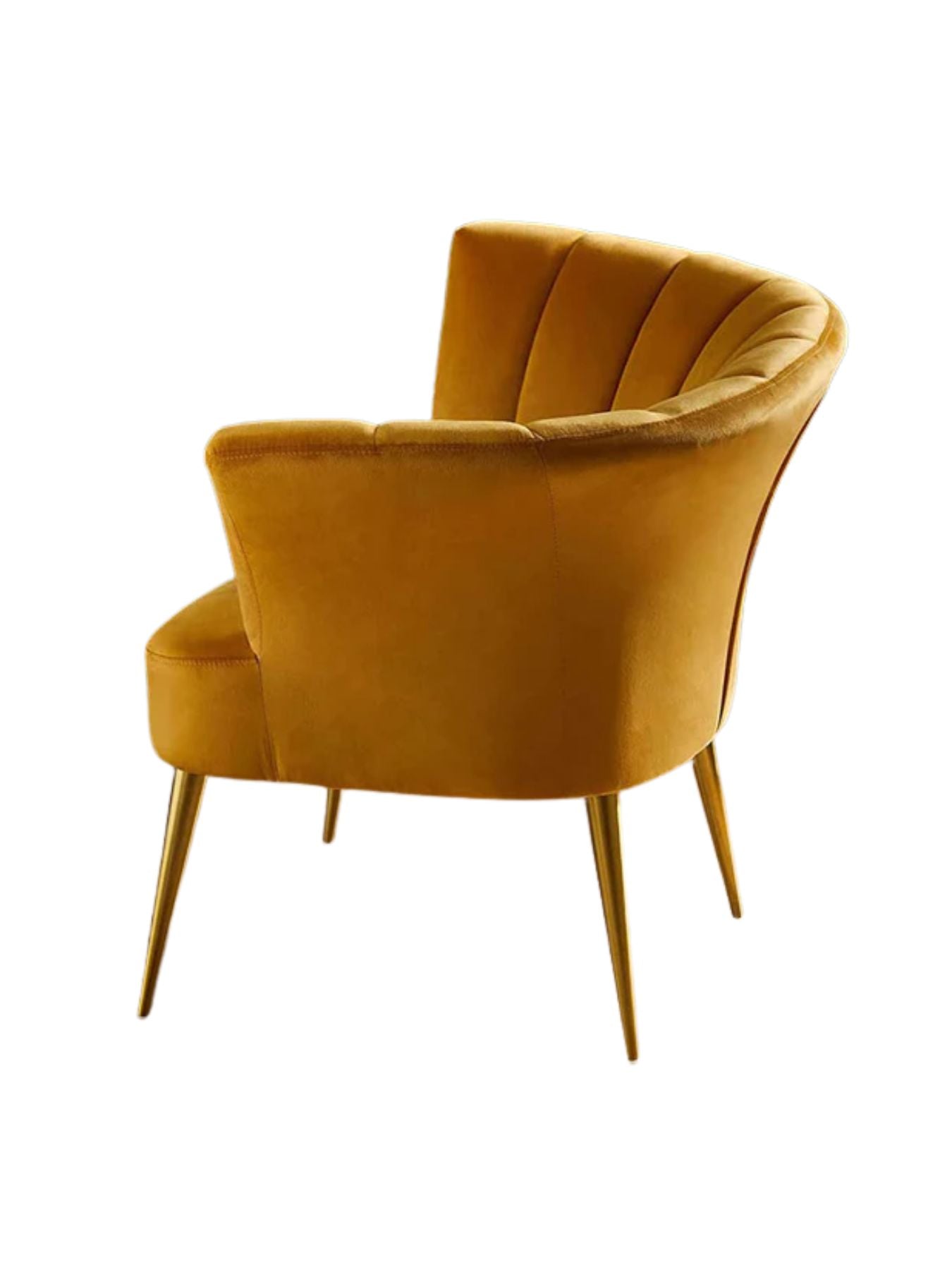 Luxury Opening Shell Designer Velvet Sofa Lounge Chair