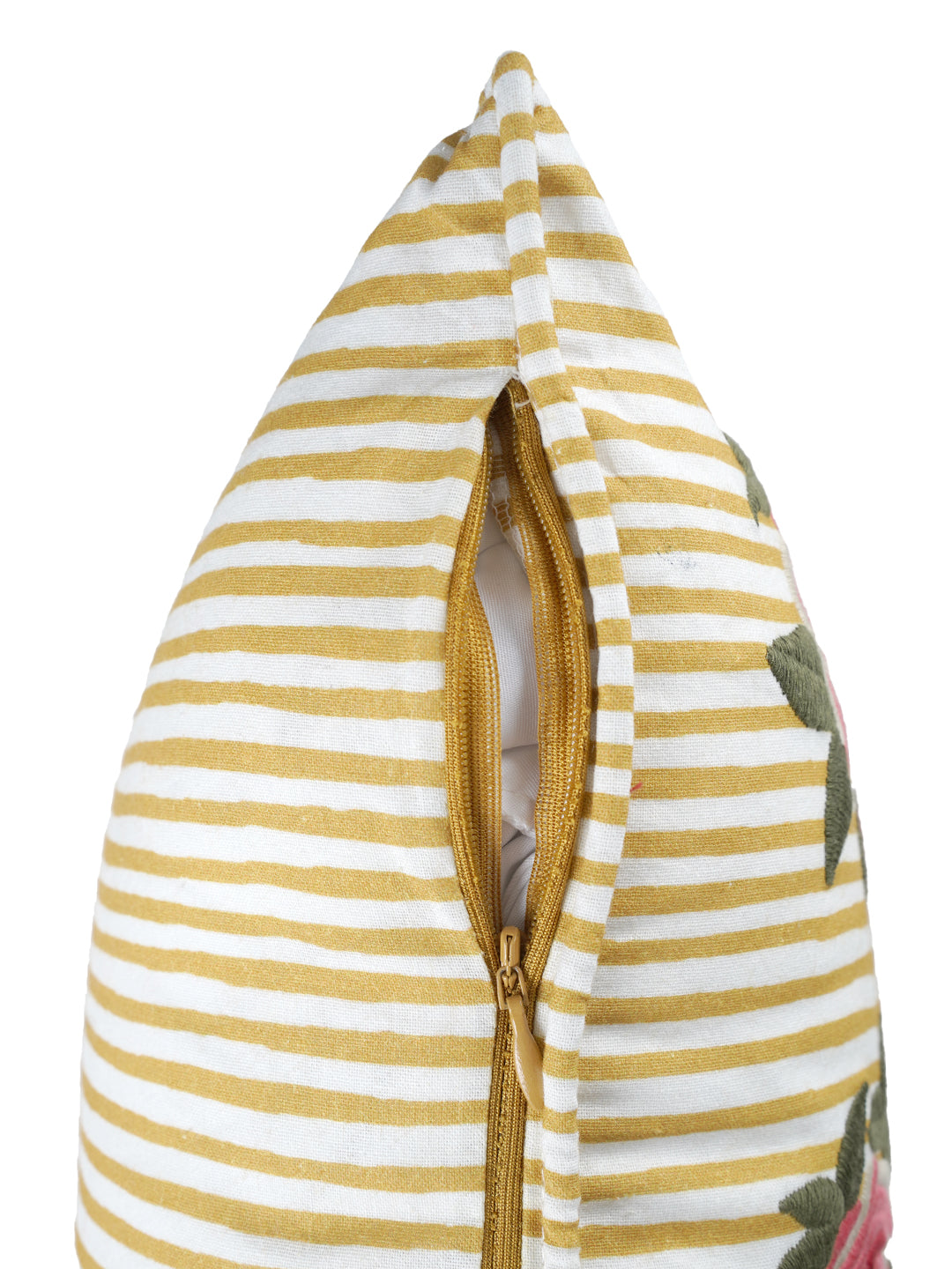 Roseate Aya Yellow Cushion Cover