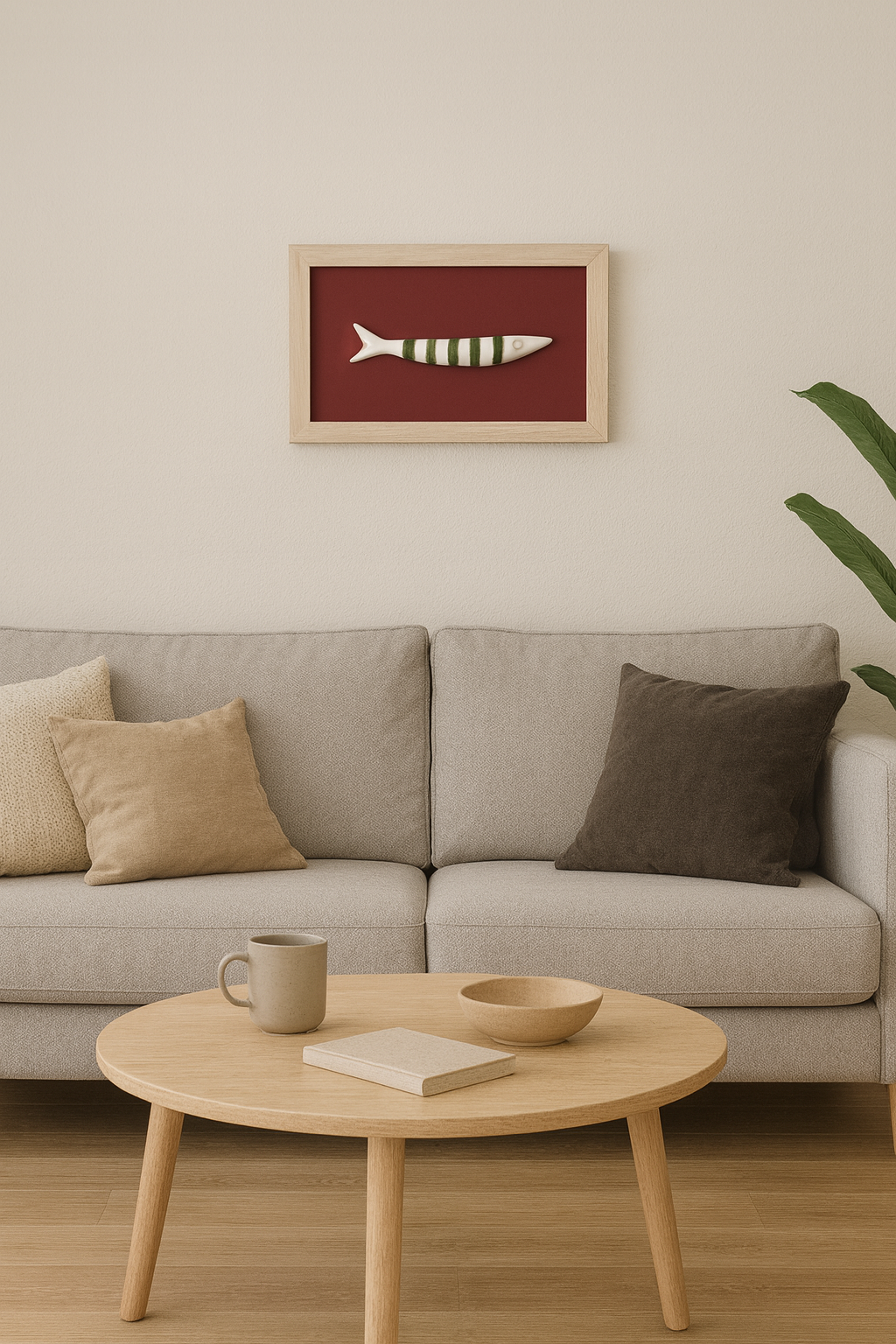 Modern Coastal Wall Art – Quirky Handblown Fish Design for Home & Gift Décor