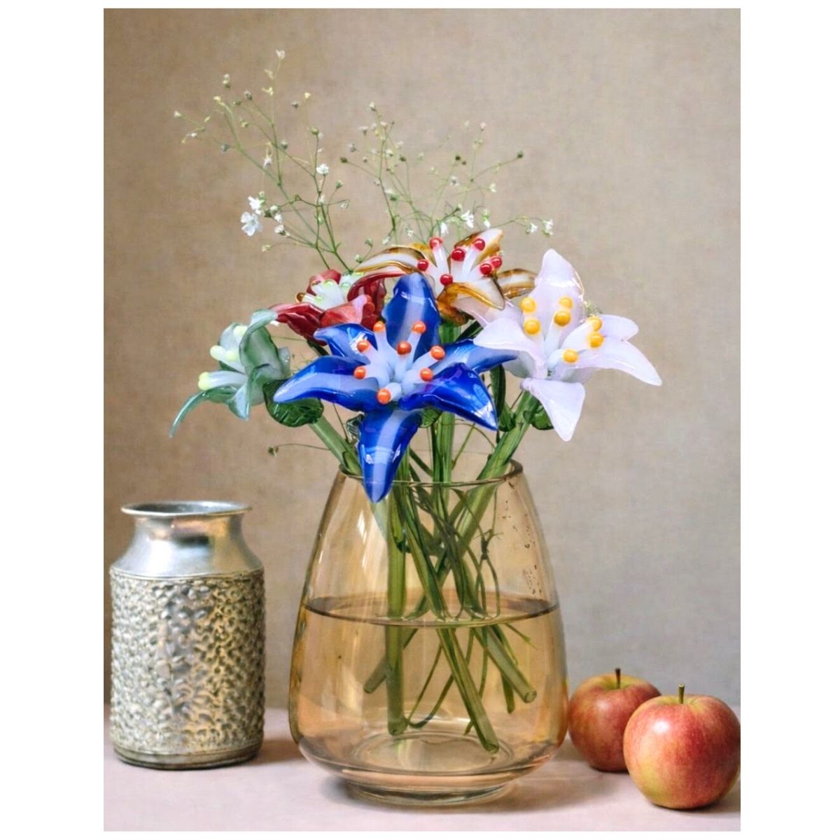 Coastal Bloom Lily – Hand-Blown Glass Flower