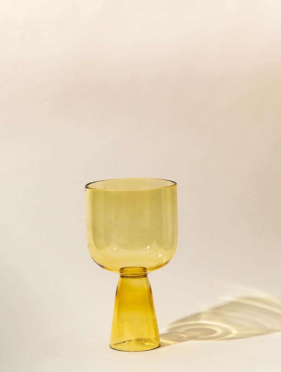 Aria Glass / Dessert Bowl Gift Box - Yellow