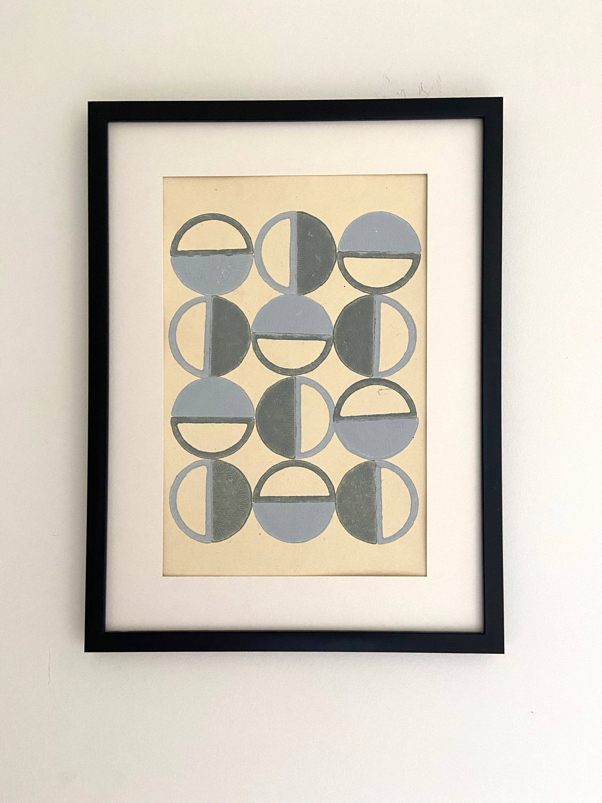 Wall Frame l Handblock printed artwork on handmade paper l 12" x 18"