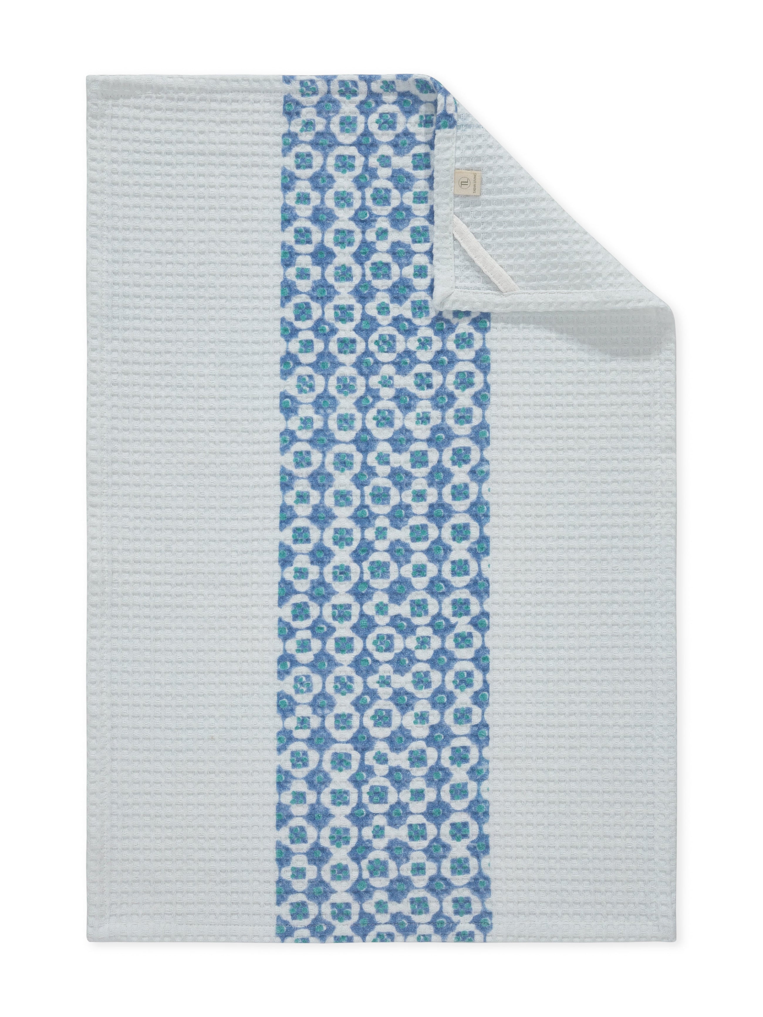 Checkmate Blue Hand Towel | Set Of 2