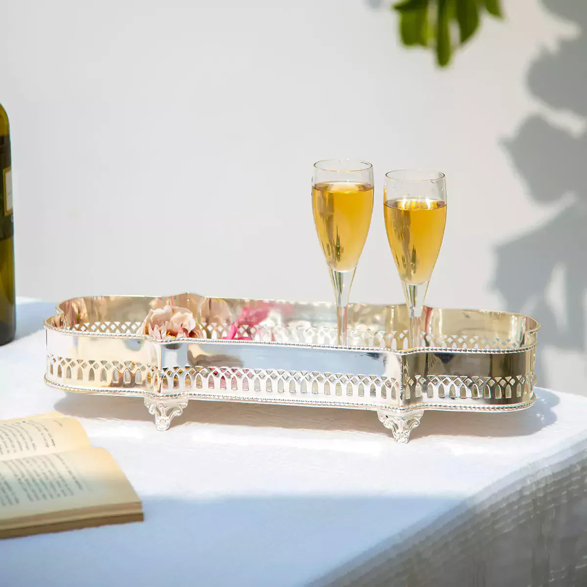 Victorian Rectangular Tray Silver