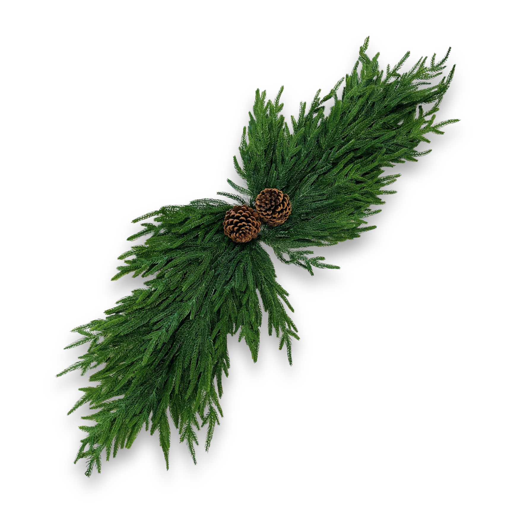 Christmas Norfolk Pine Double Swag