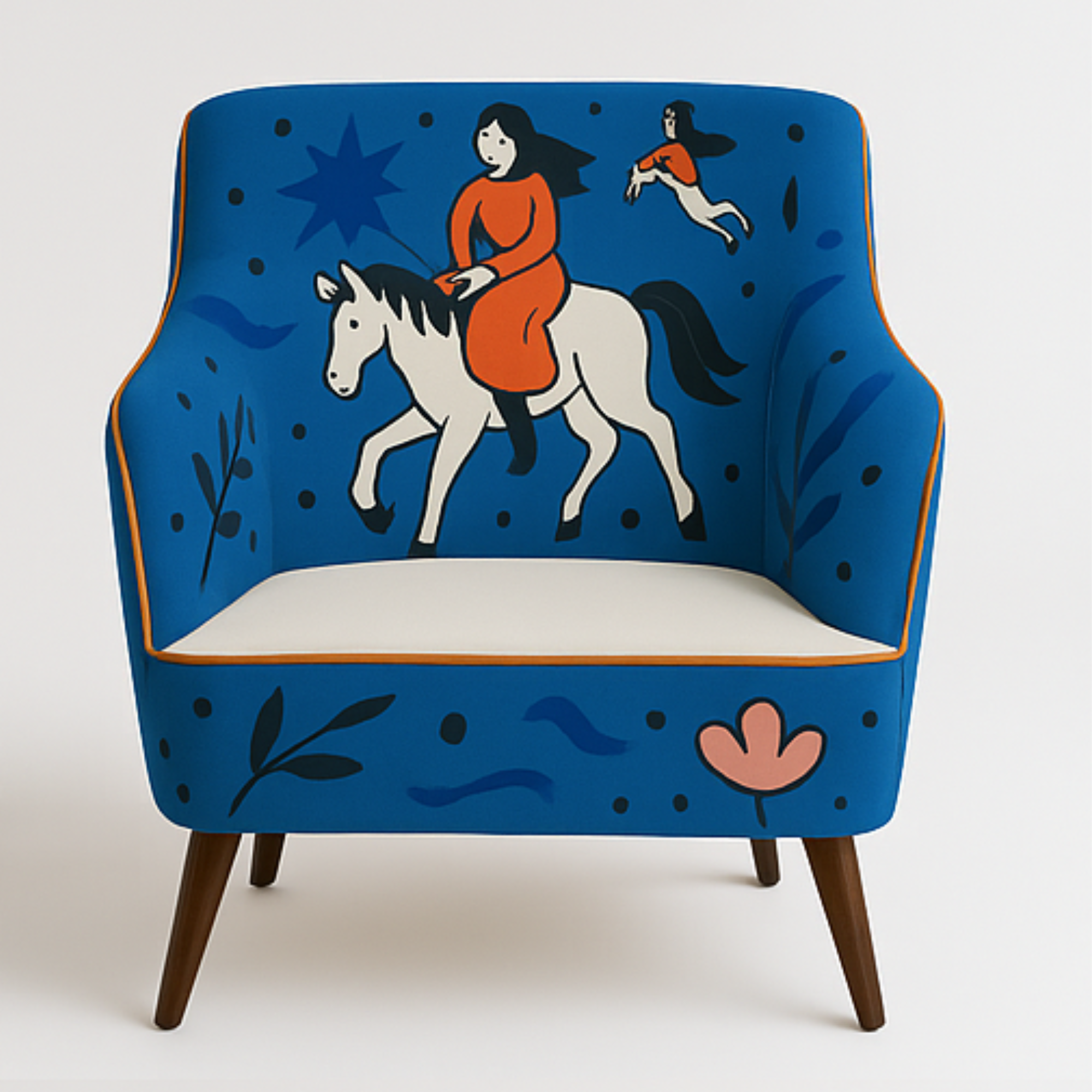 Marcello Velho In Bloom Petite Accent Chair