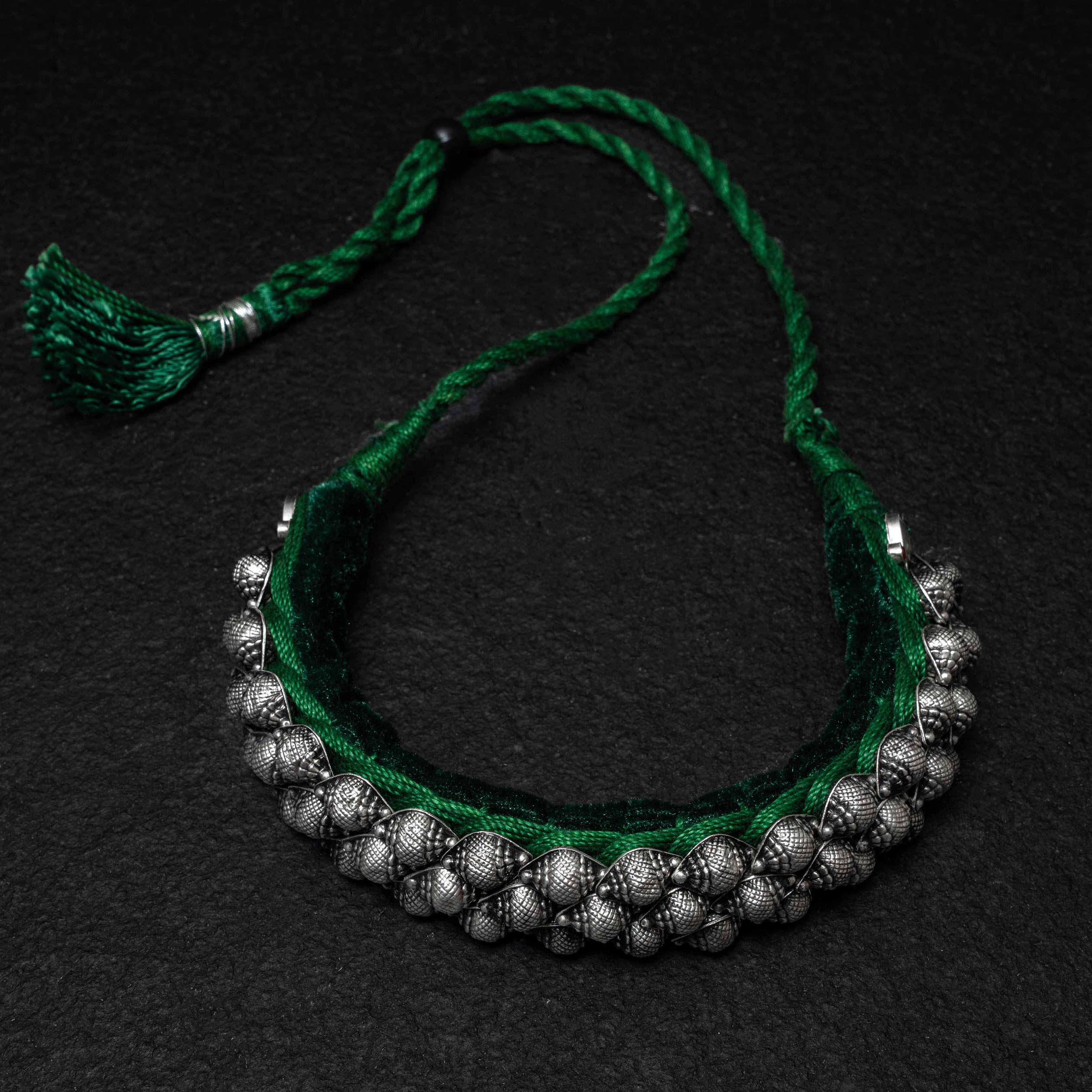 Shank Guluband Silver Choker Necklace