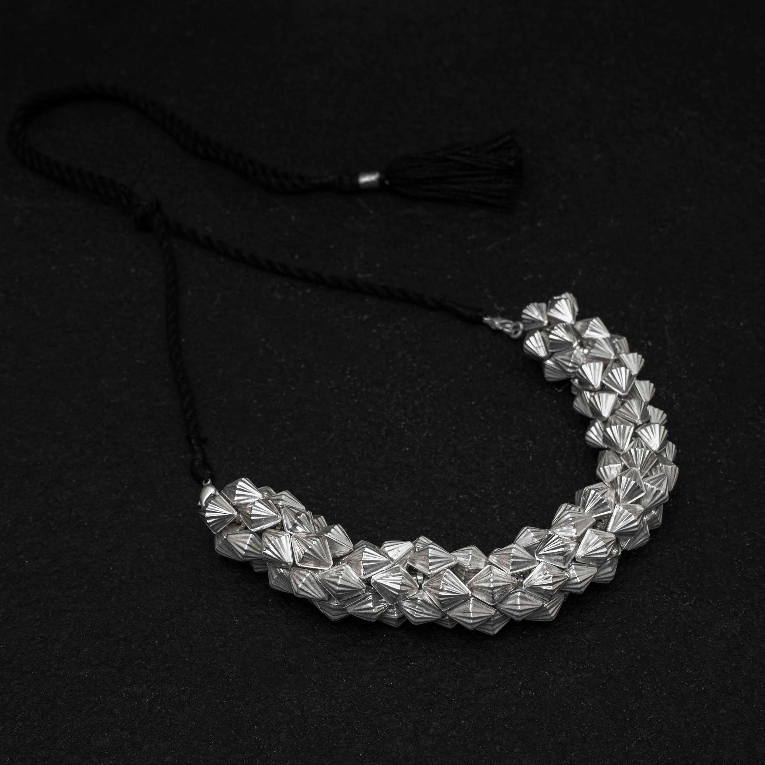 Chir Guluband Silver Choker Necklace
