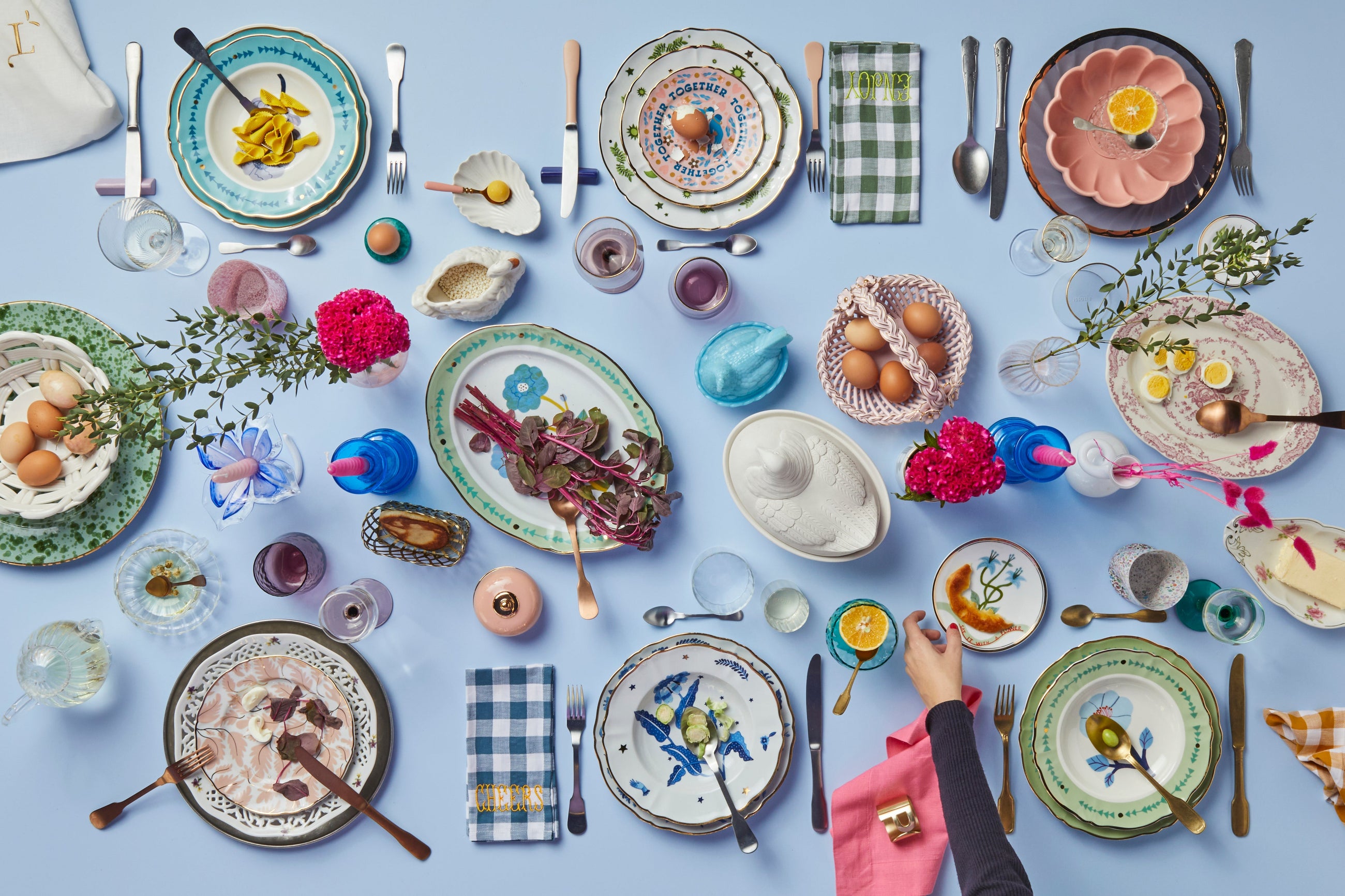 All Over Blue Salad Bowl