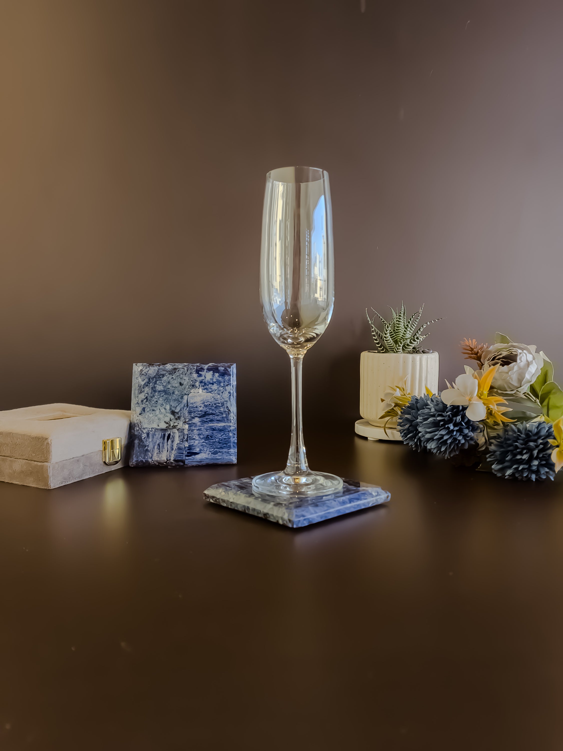 Sodalite Coaster - Square ( Set Of 2 )