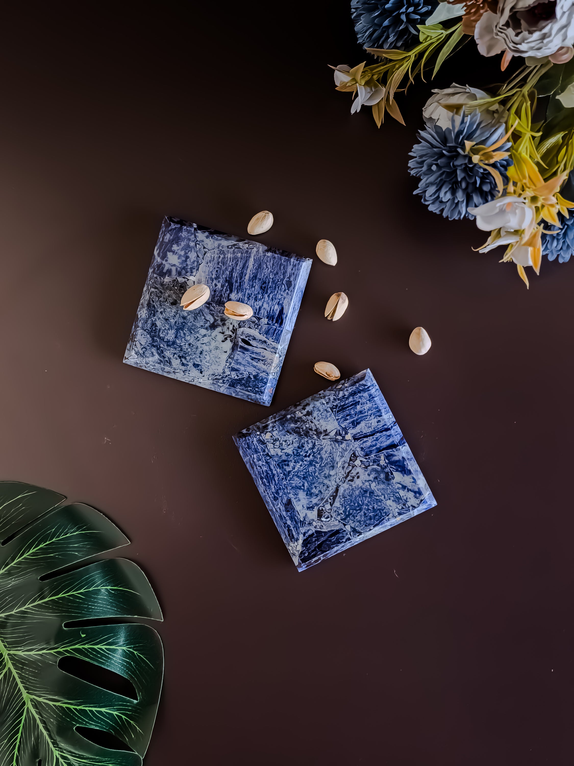 Sodalite Coaster - Square ( Set Of 2 )