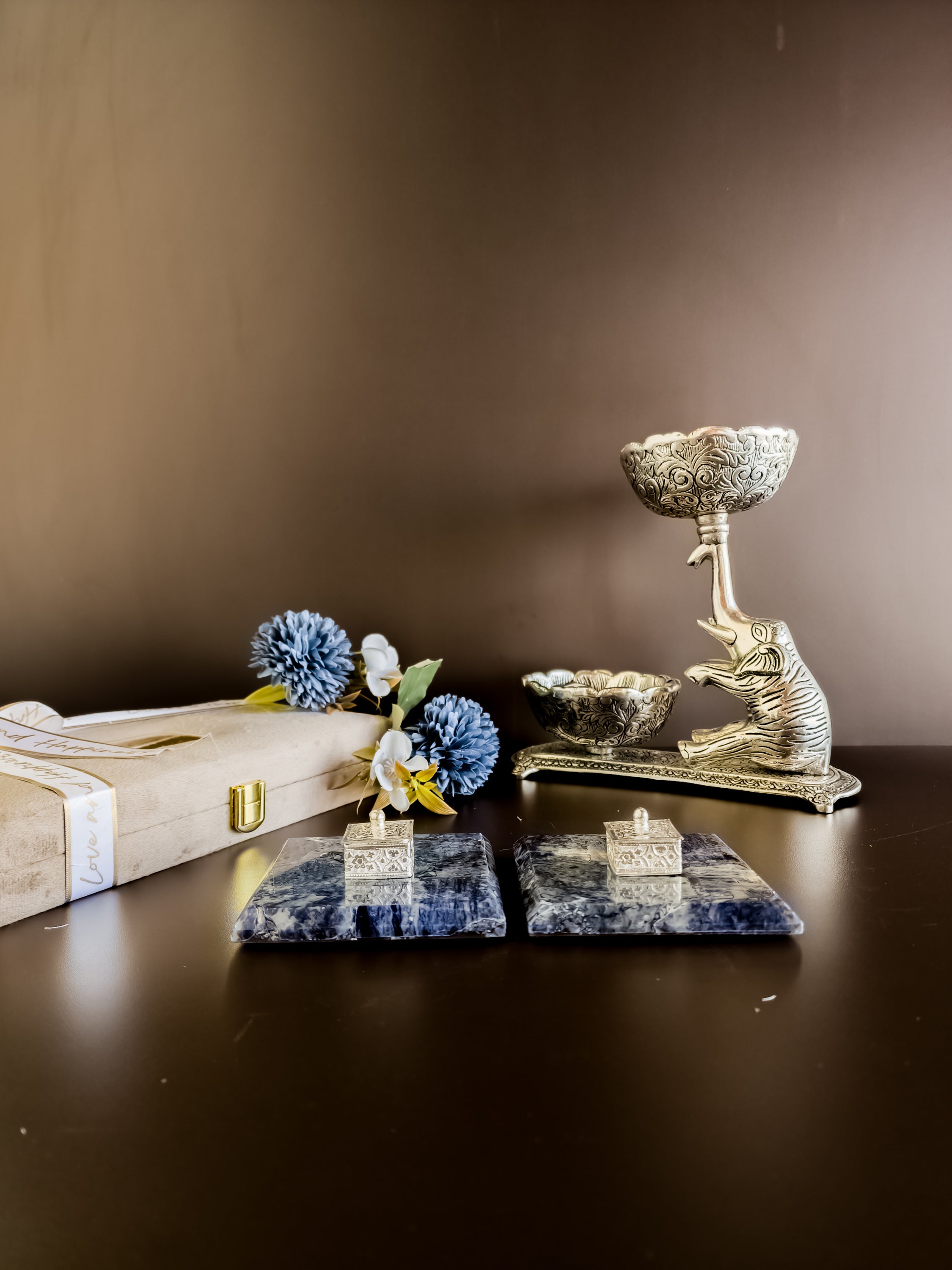 Sodalite Kesar Elaichi Luxe Set