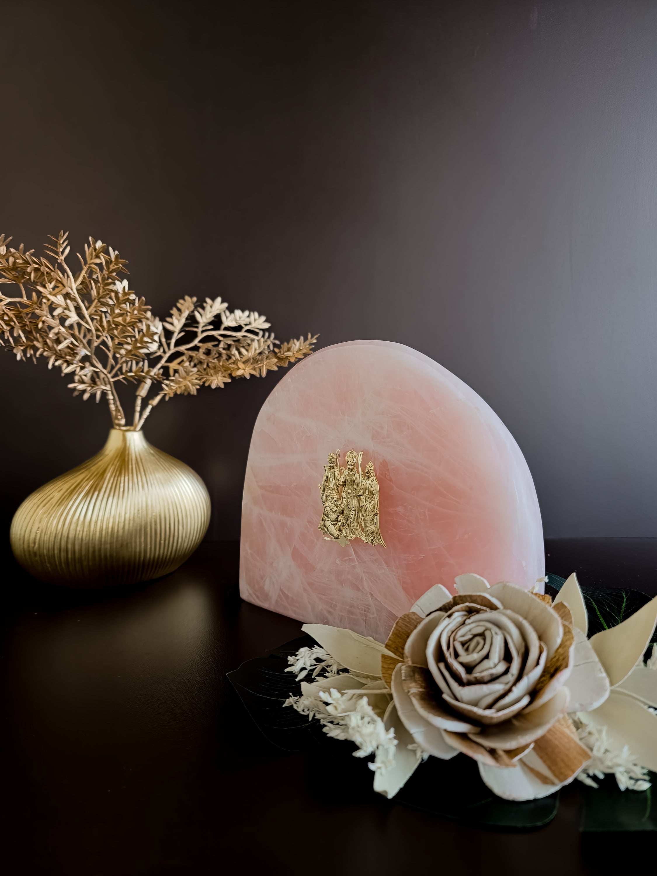 Ram Darbar Rose Quartz Decor