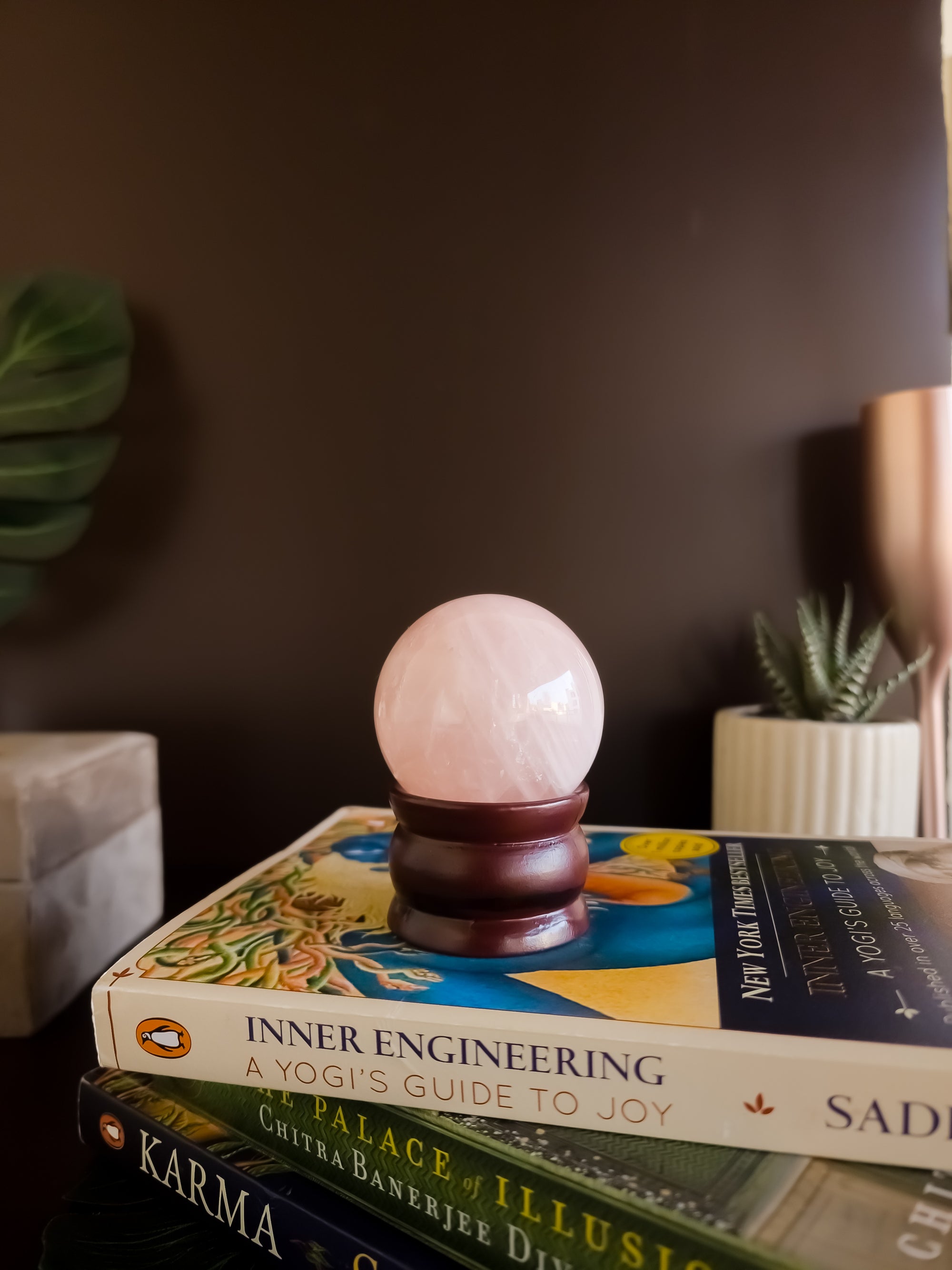 Rose Quartz Healing Decor Accent