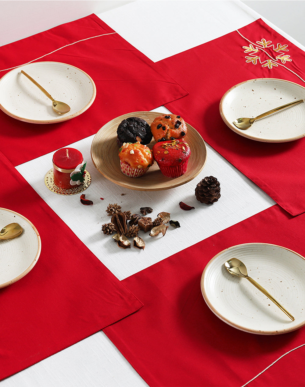 PLACE MAT Set of 6 FLAKES BLOOM