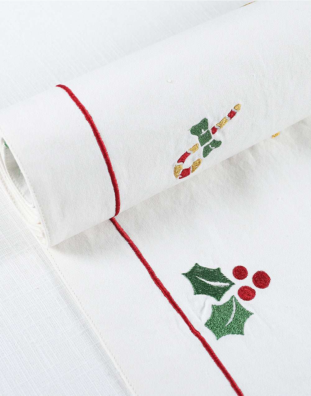 Gnomes Burlap Table Runner