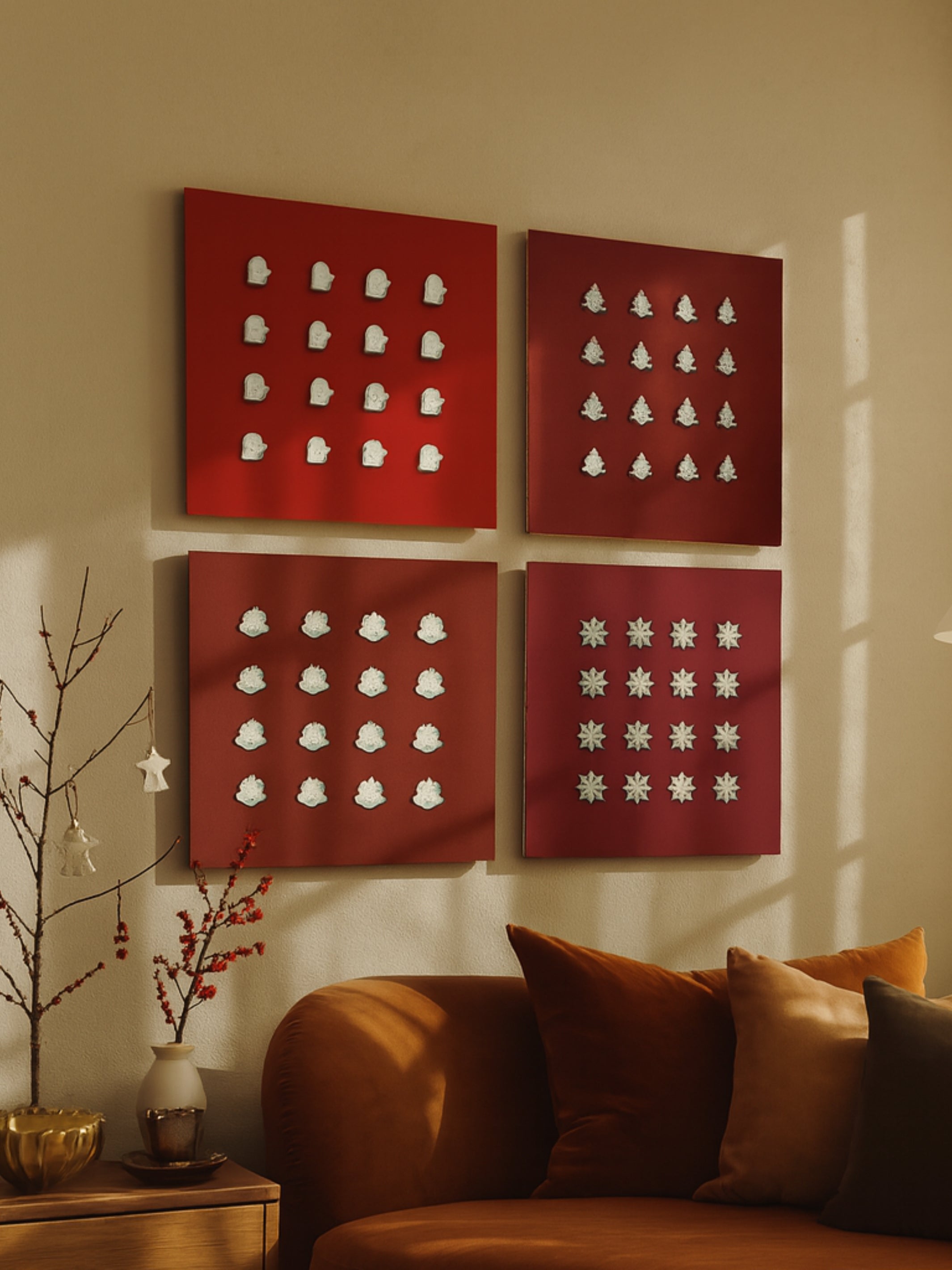 Holiday Icons Set Christmas Wall Decor