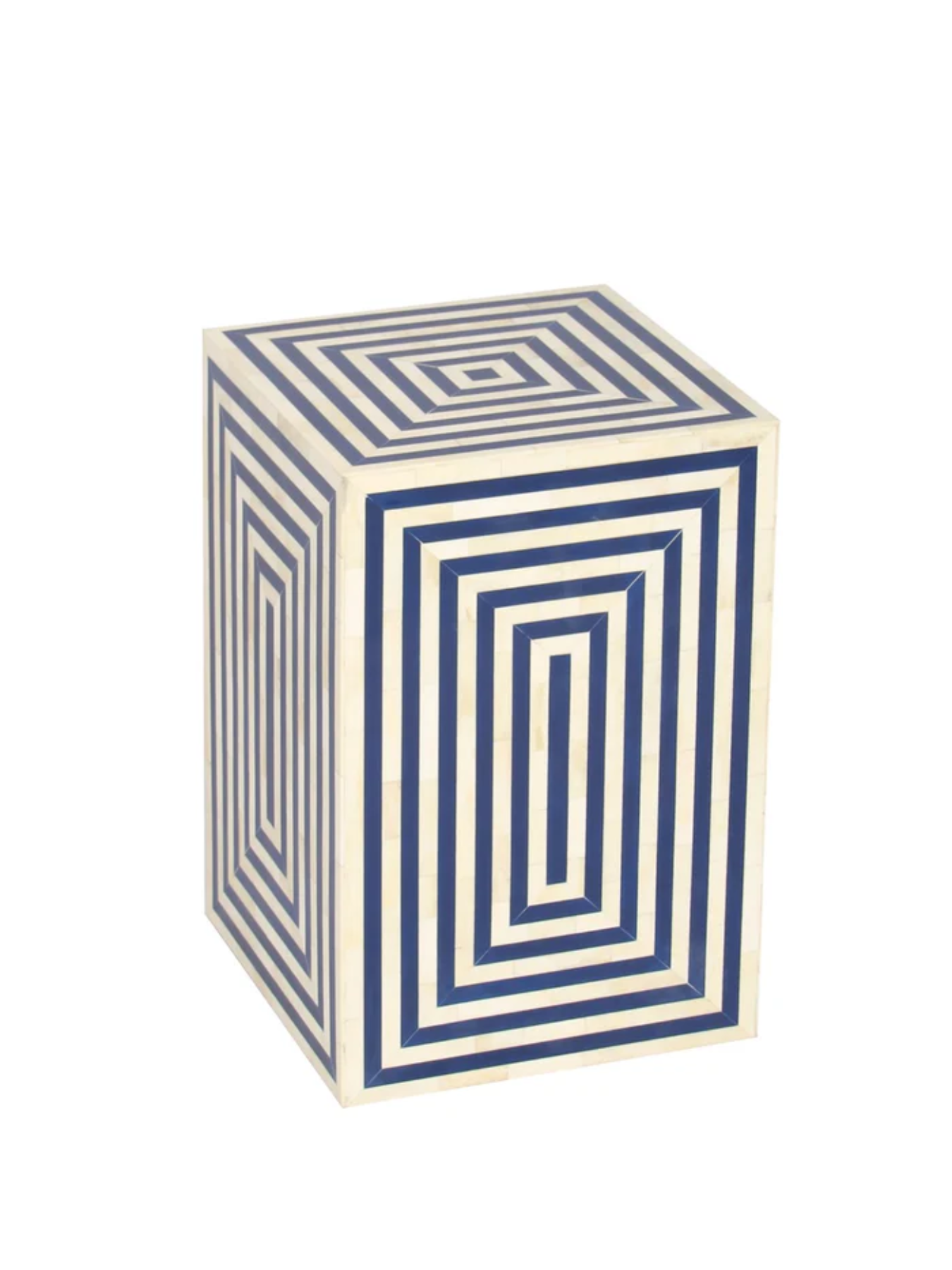 Inlay Rectangular Bedside Table - Layla