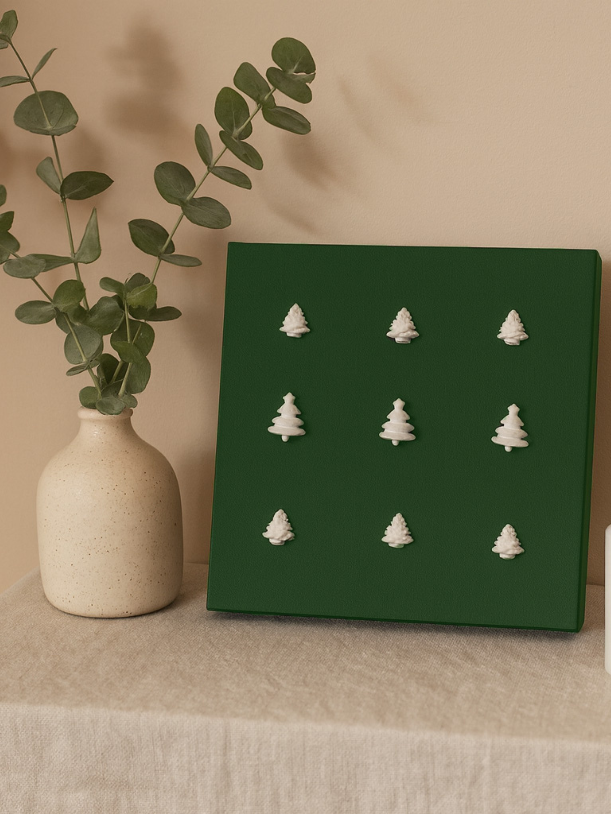 Nordic Pines Artwork Elegant Christmas Home Decor