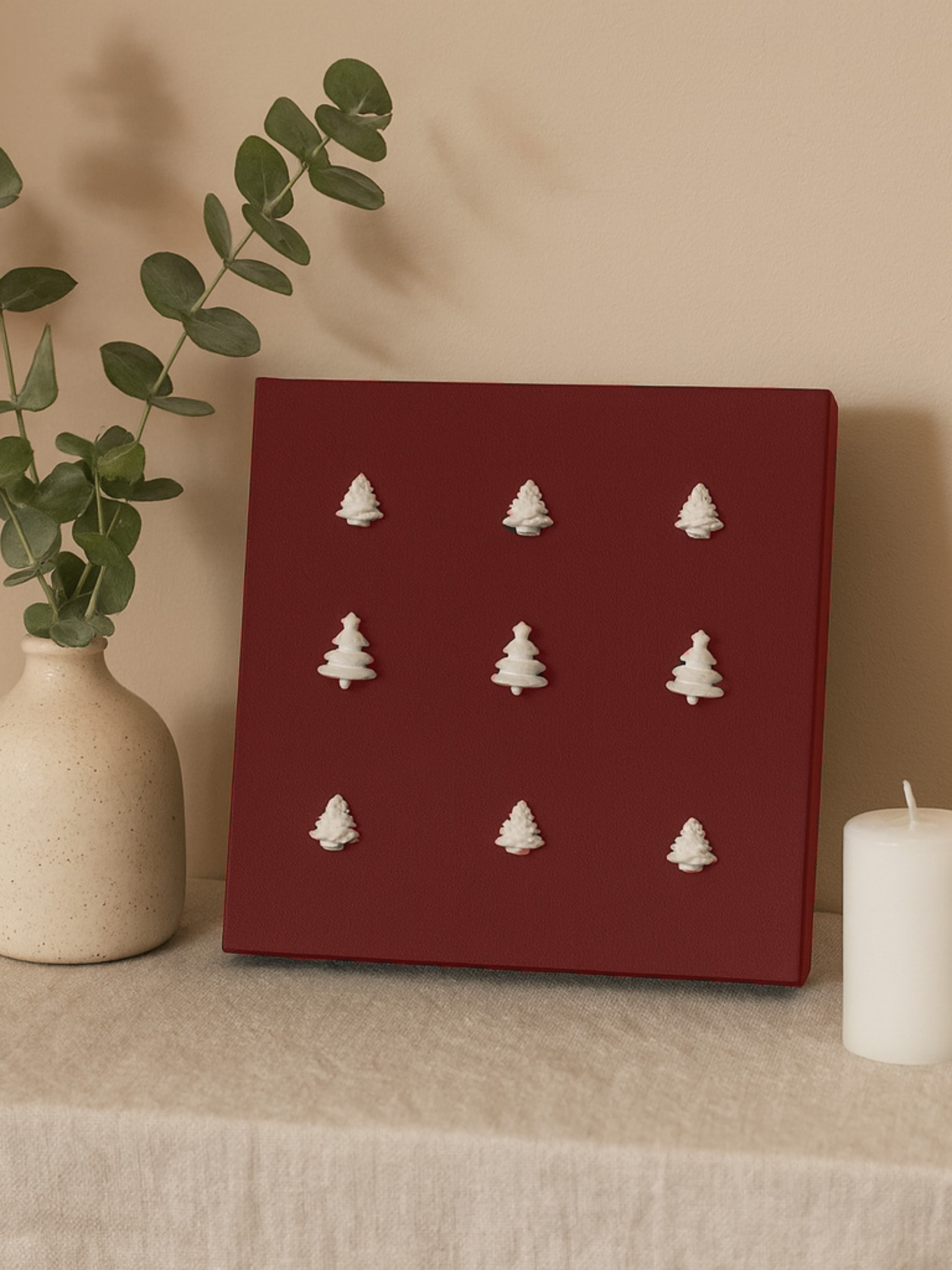 Nordic Pines Artwork Elegant Christmas Home Decor