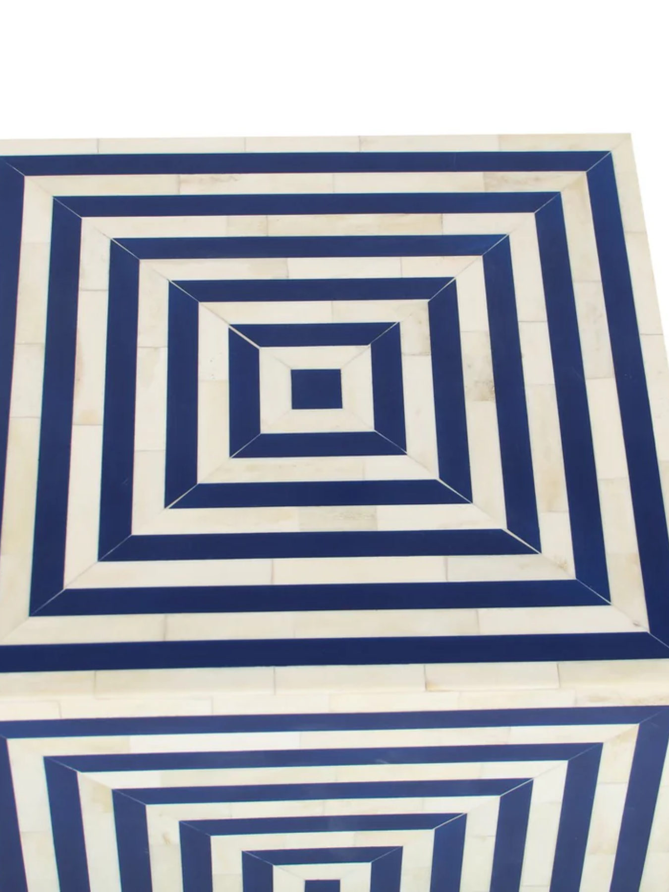 Inlay Rectangular Bedside Table - Layla