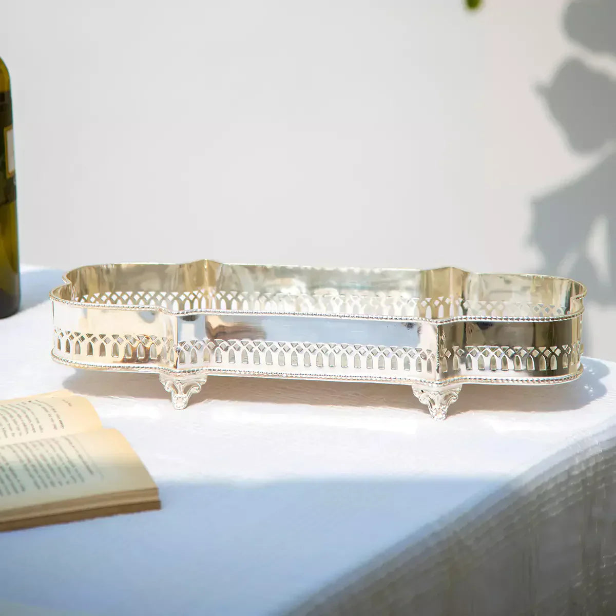 Victorian Rectangular Tray Silver