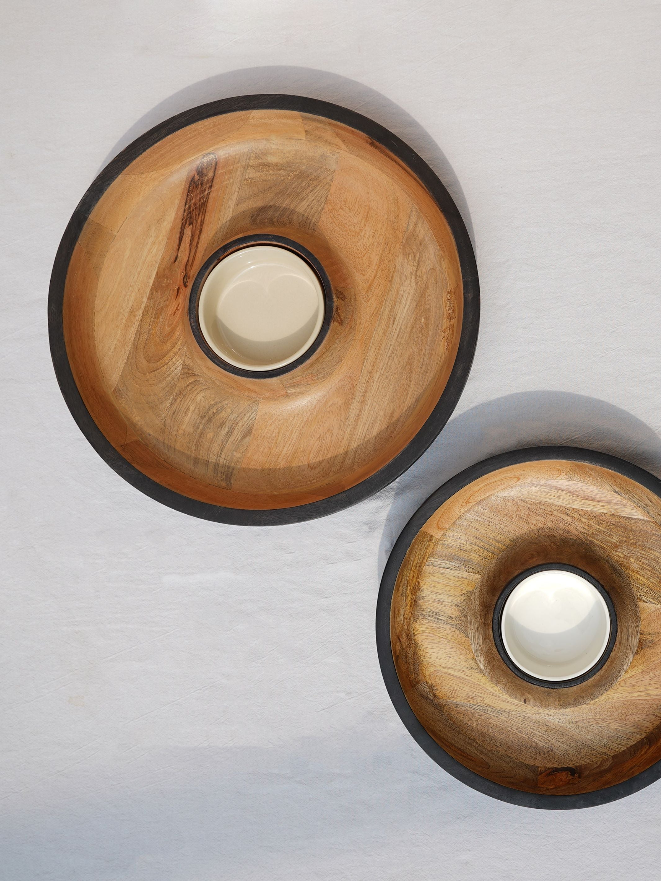 Dual Tone Wooden Chip N Dip