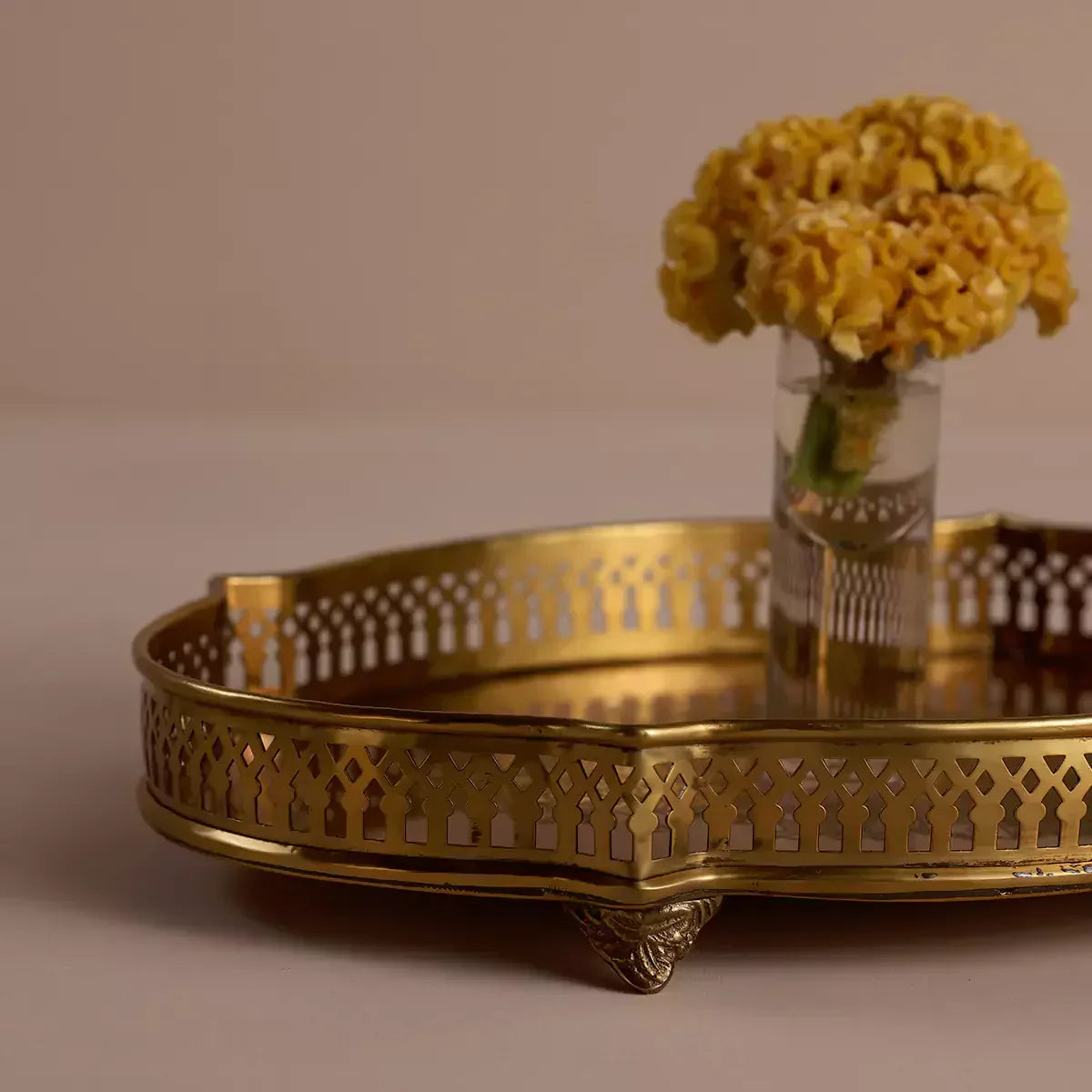 Victorian Curve Tray Medium Gold