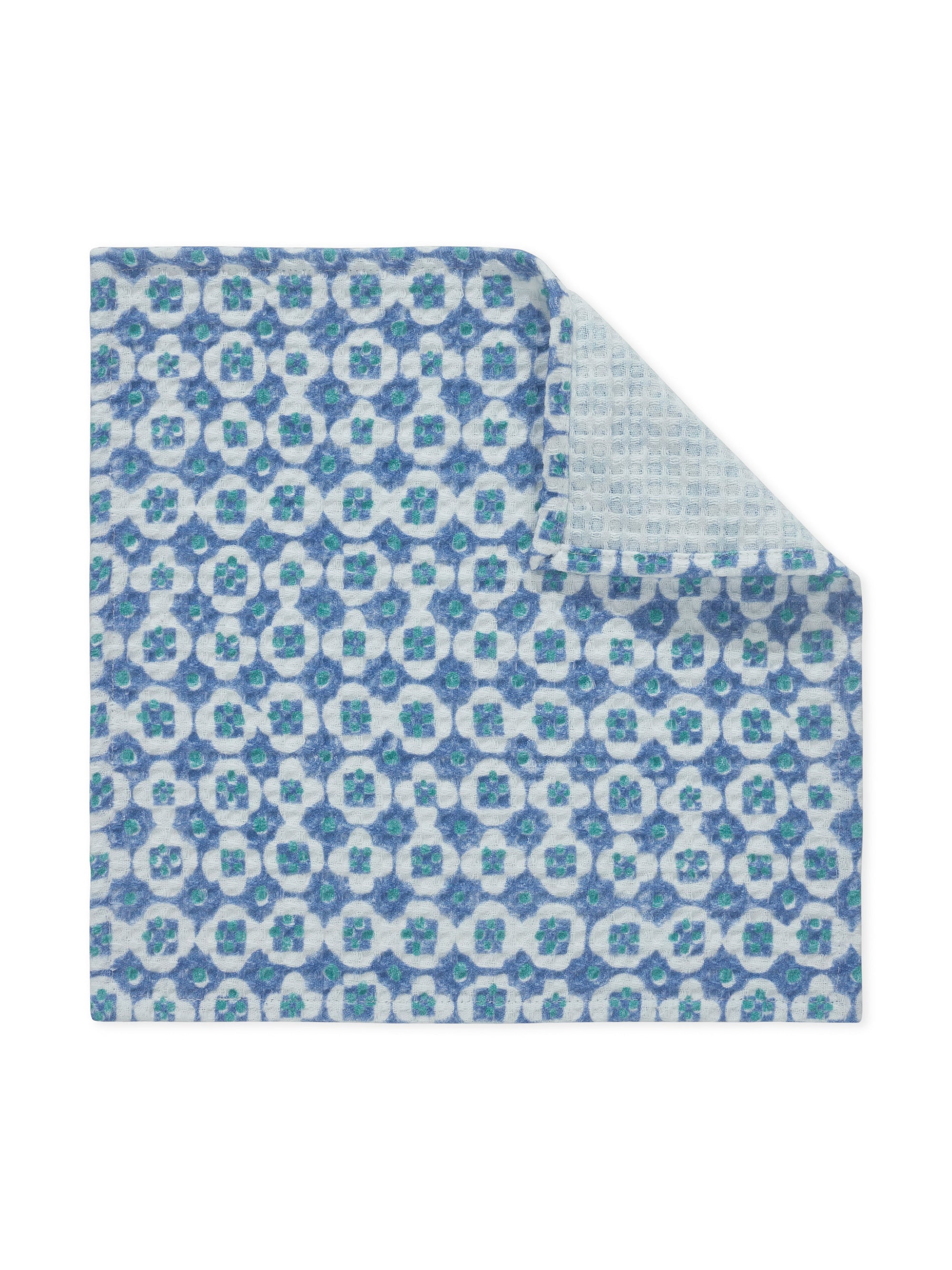Checkmate Blue Face Towel | Set Of 2
