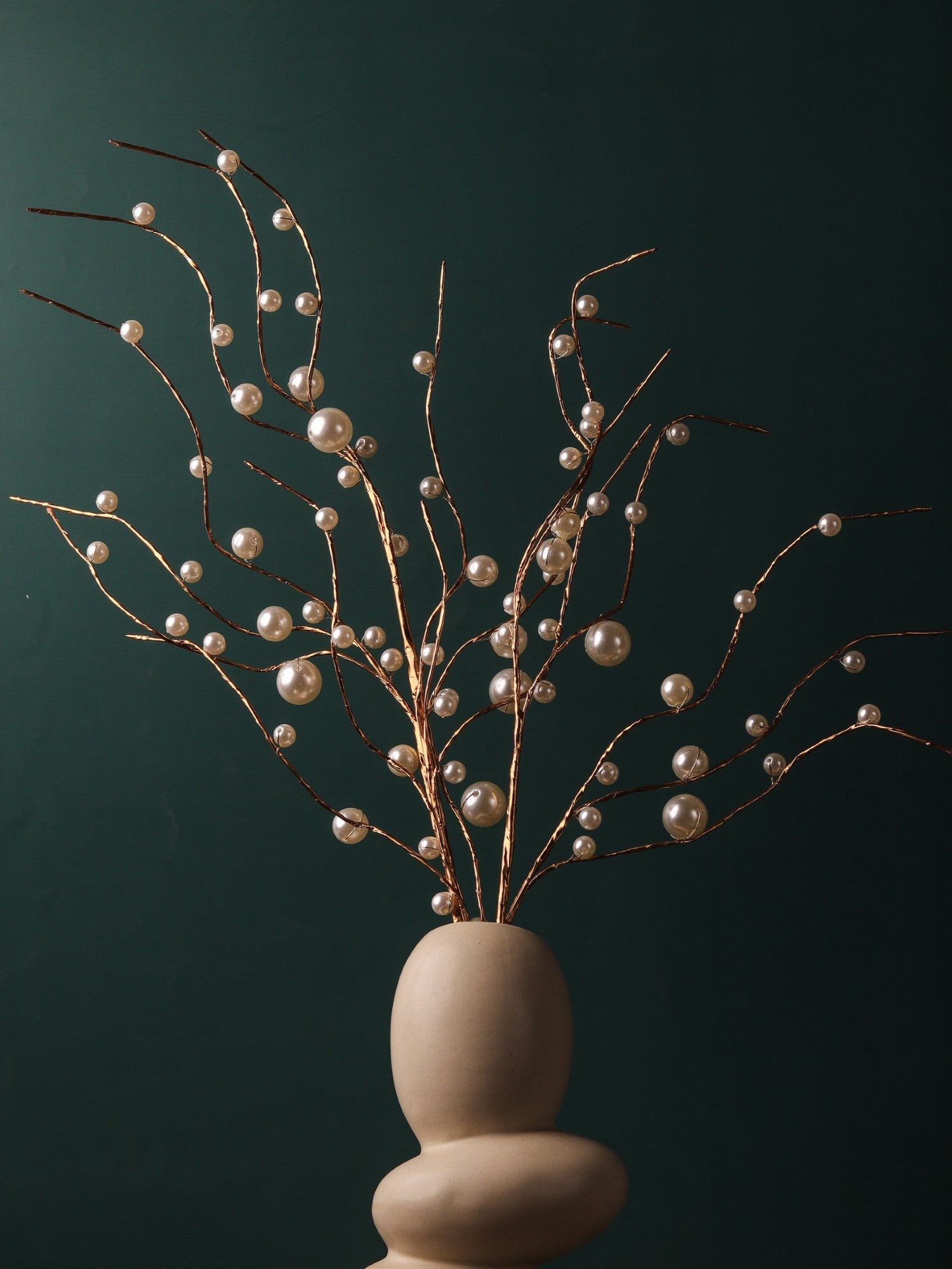 Golden Pearl Branch Vase Fillers