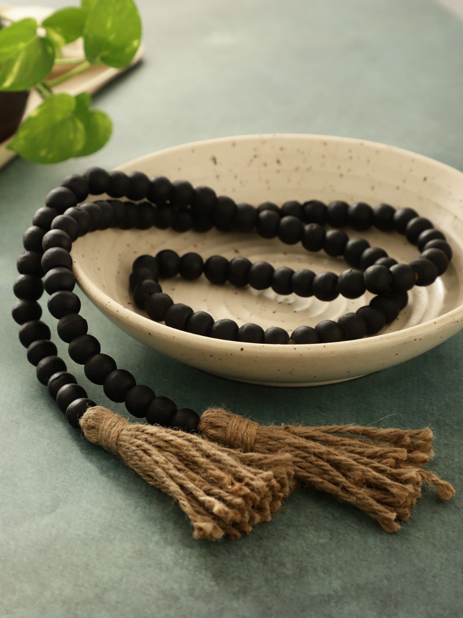 Farmhouse Wooden Bead Garland