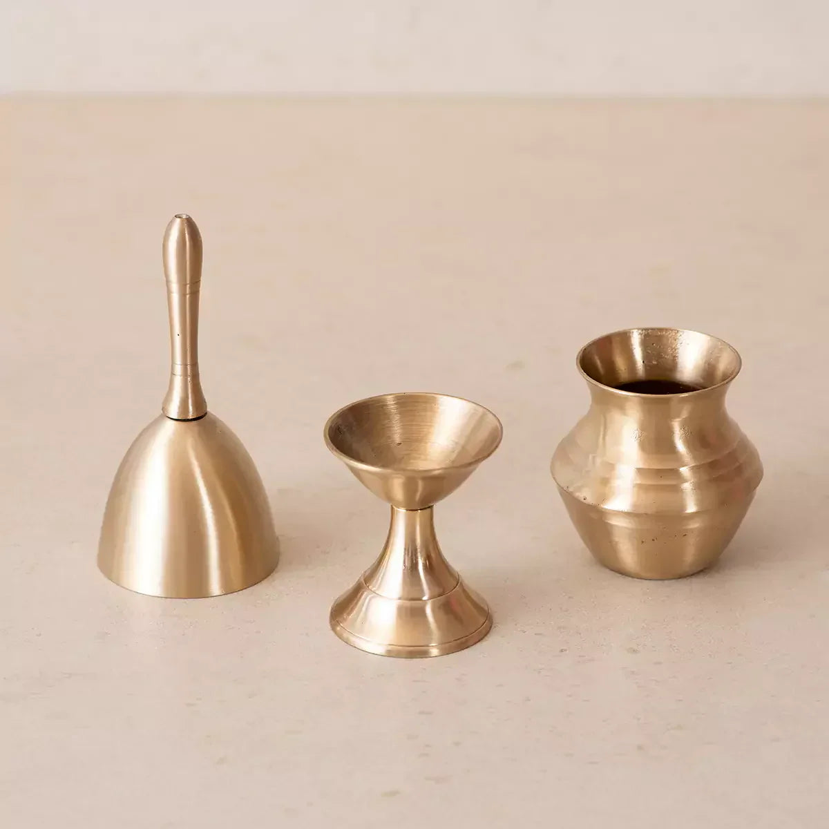 Ghunghroo Brass Pooja Thaali Set