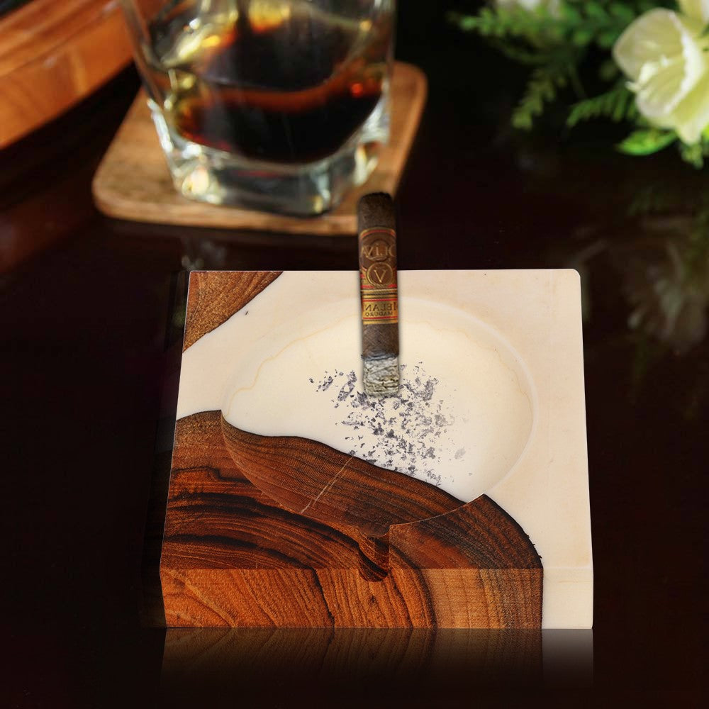 Elegant White Ashtray