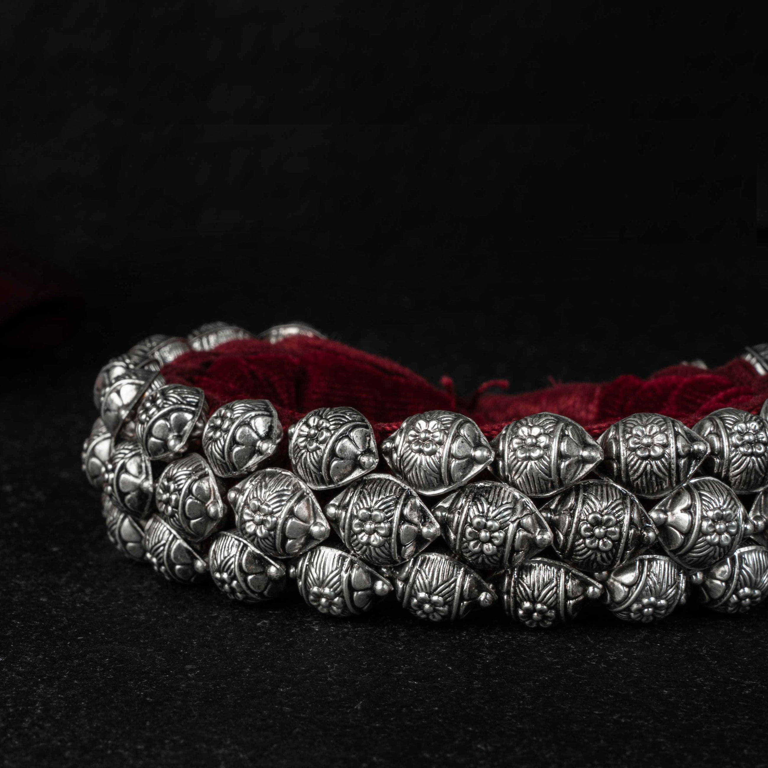 Silver Choker - Phool Guluband