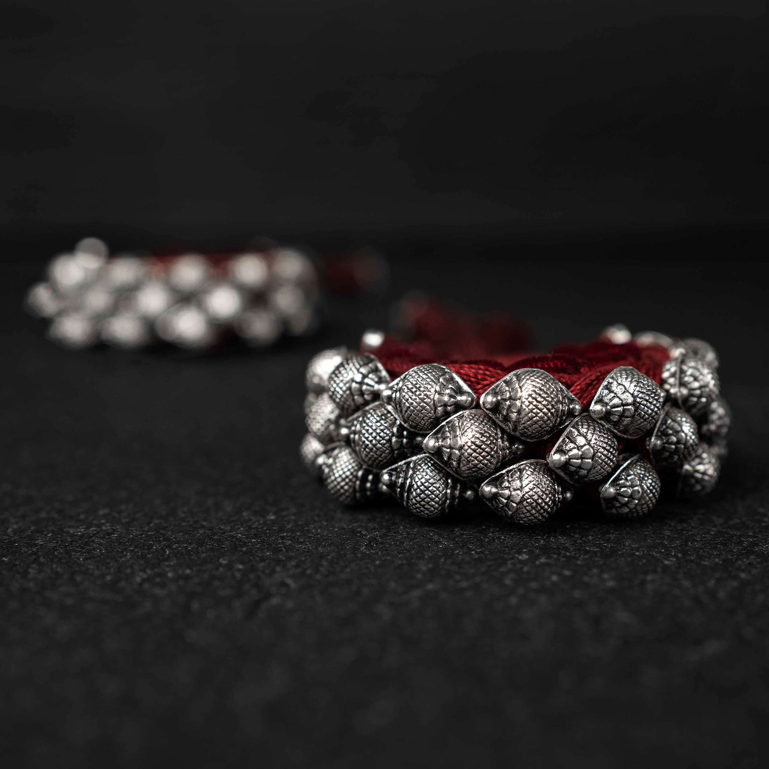 Shank Pahuchi Silver Bracelet (pair)