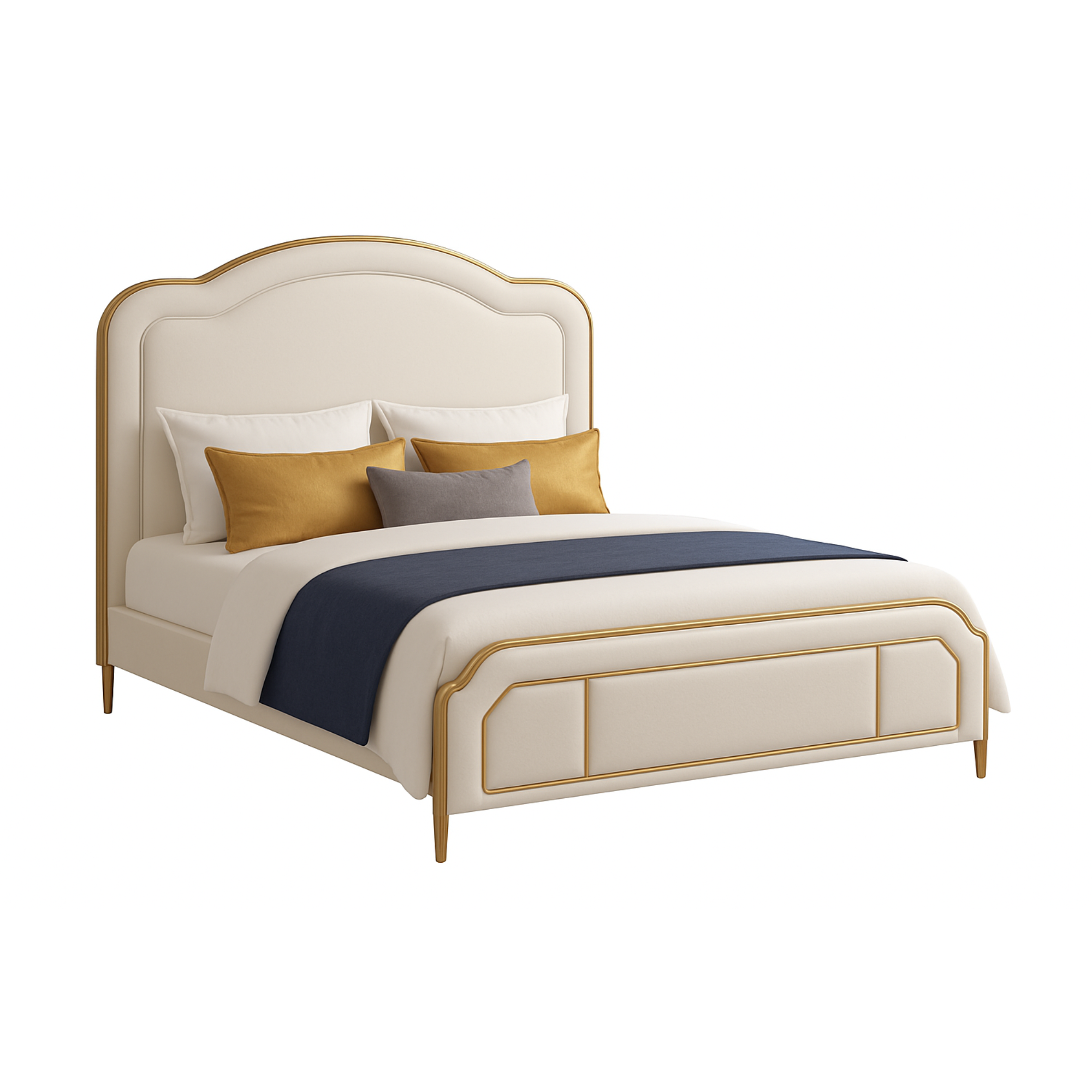 Velour Majesty Upholstered Bed