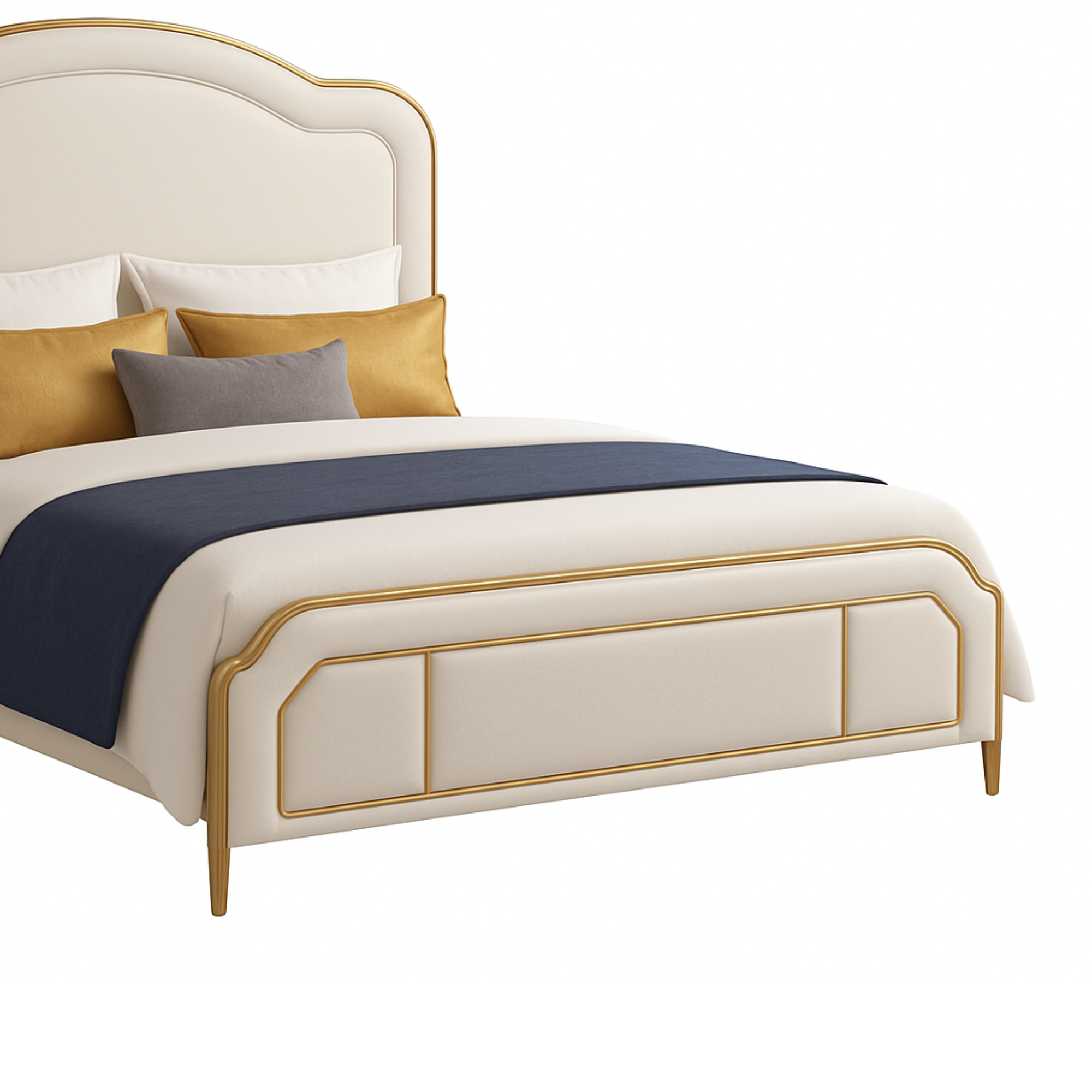 Velour Majesty Upholstered Bed